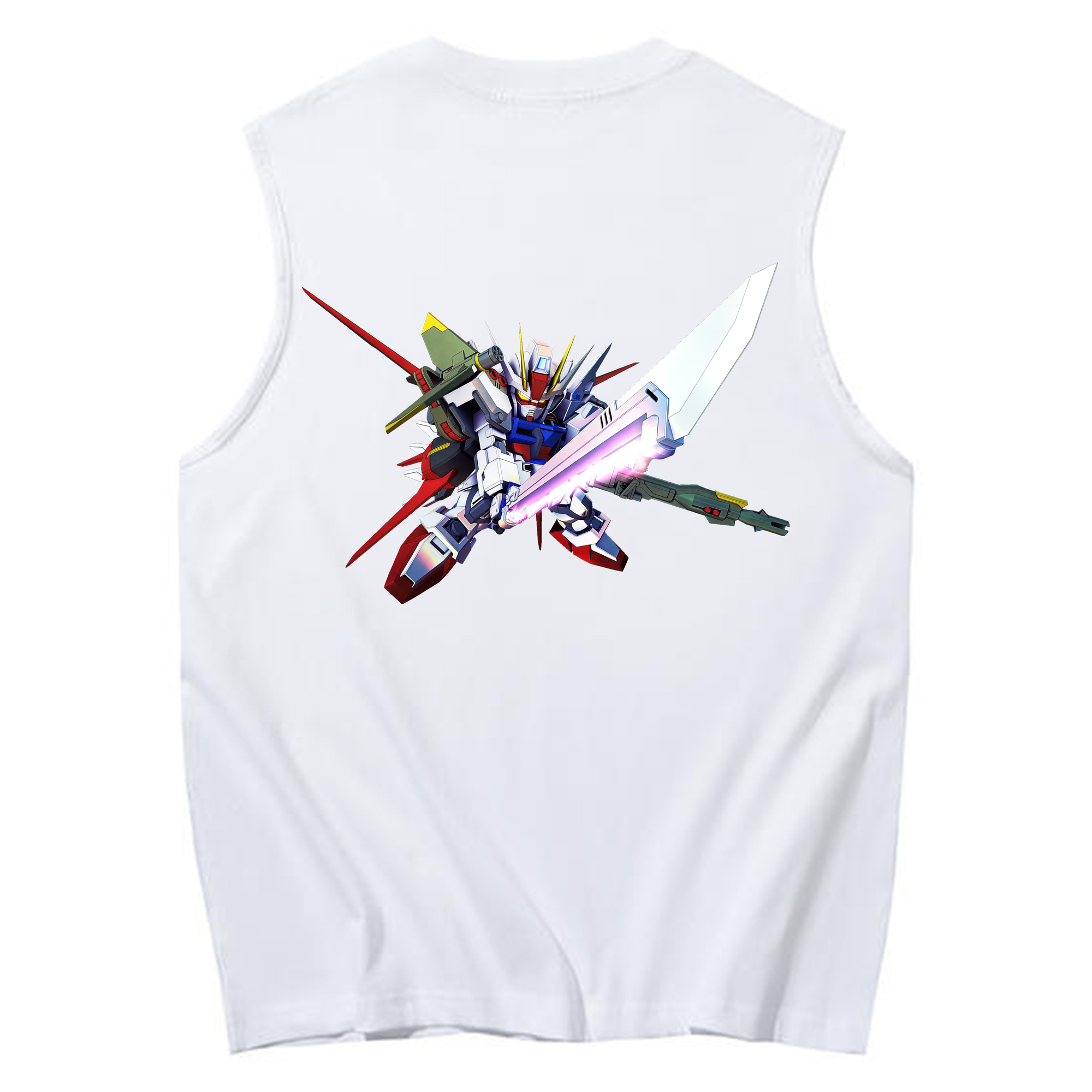 （画像用） 機動戦士ガンダム Mobile Suit Gundam コットン100％タンクトップ（背面プリント）