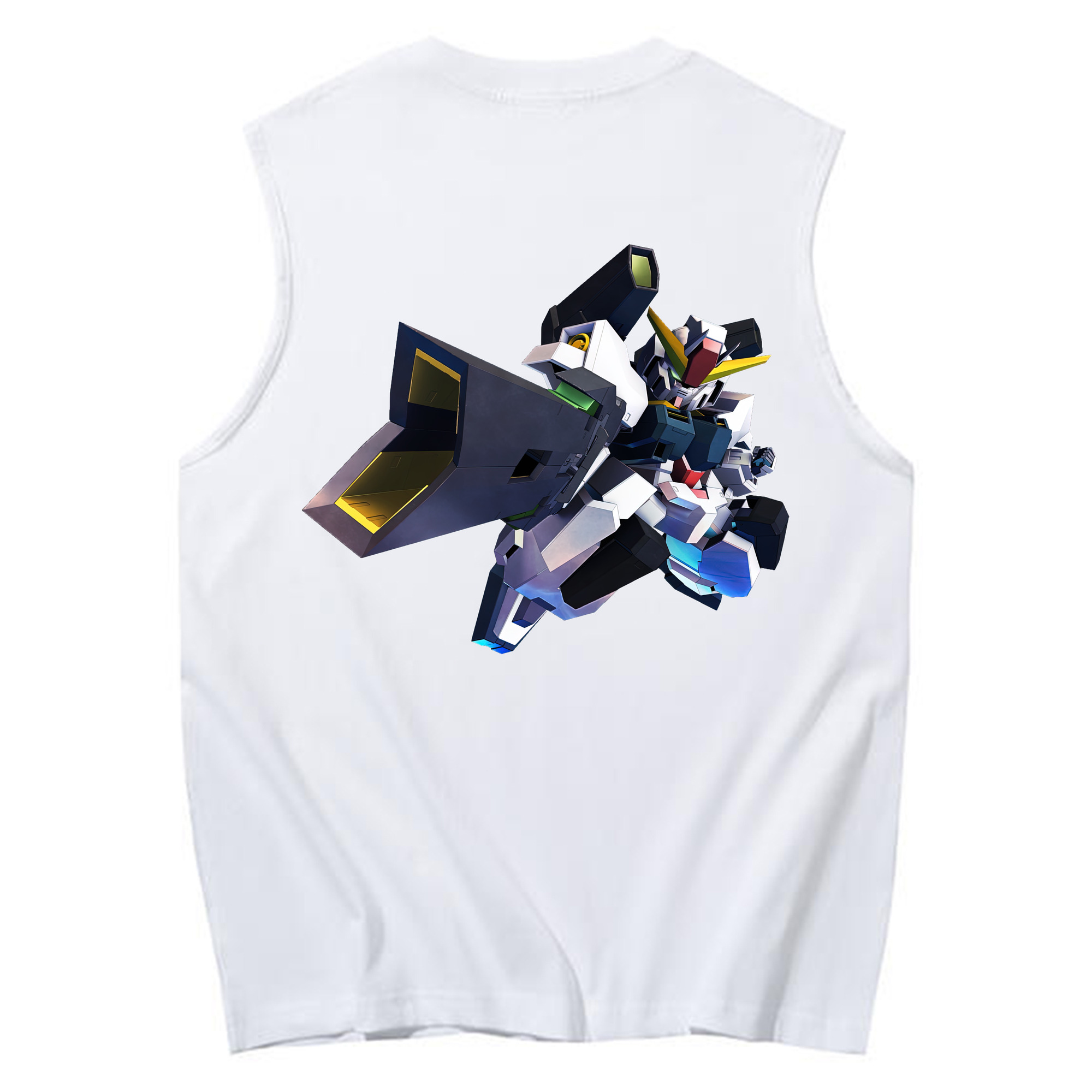 （画像用） 機動戦士ガンダム Mobile Suit Gundam コットン100％タンクトップ（背面プリント）