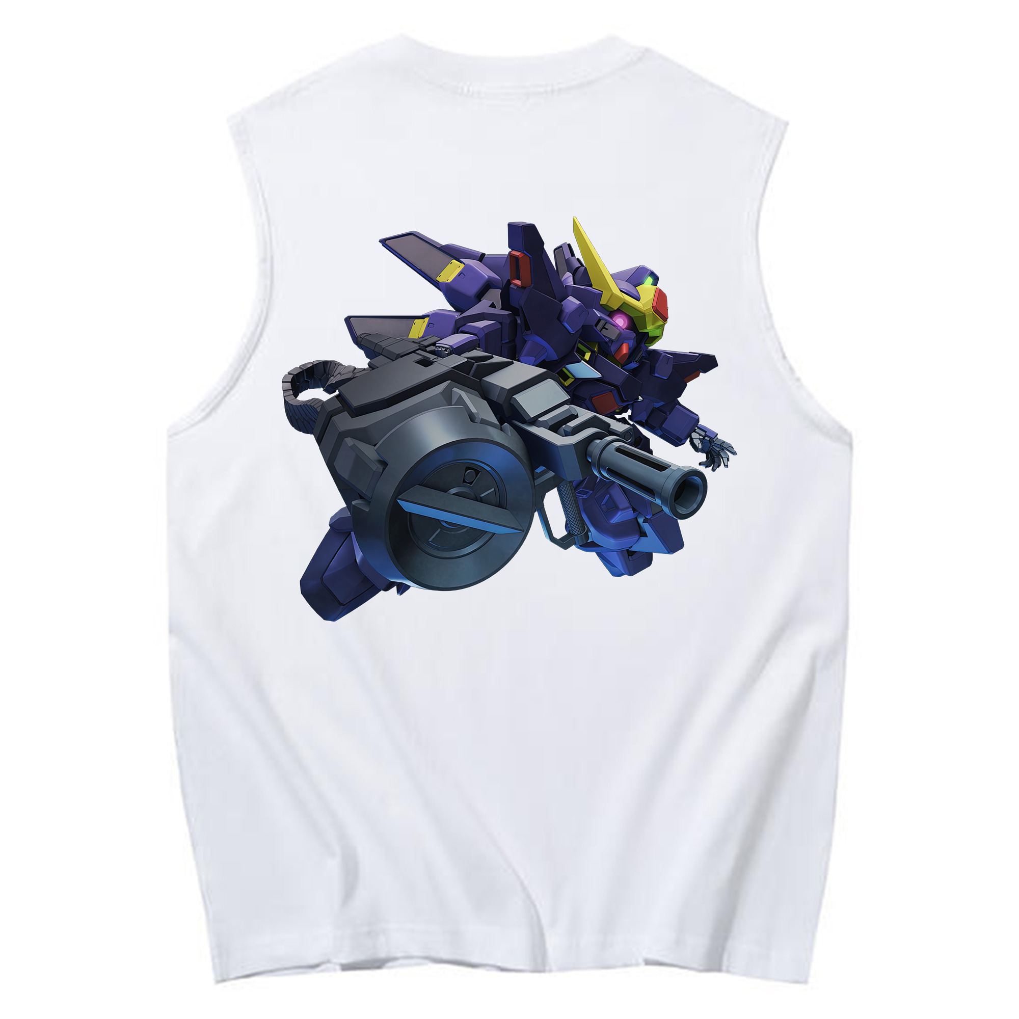 （画像用） 機動戦士ガンダム Mobile Suit Gundam コットン100％タンクトップ（背面プリント）