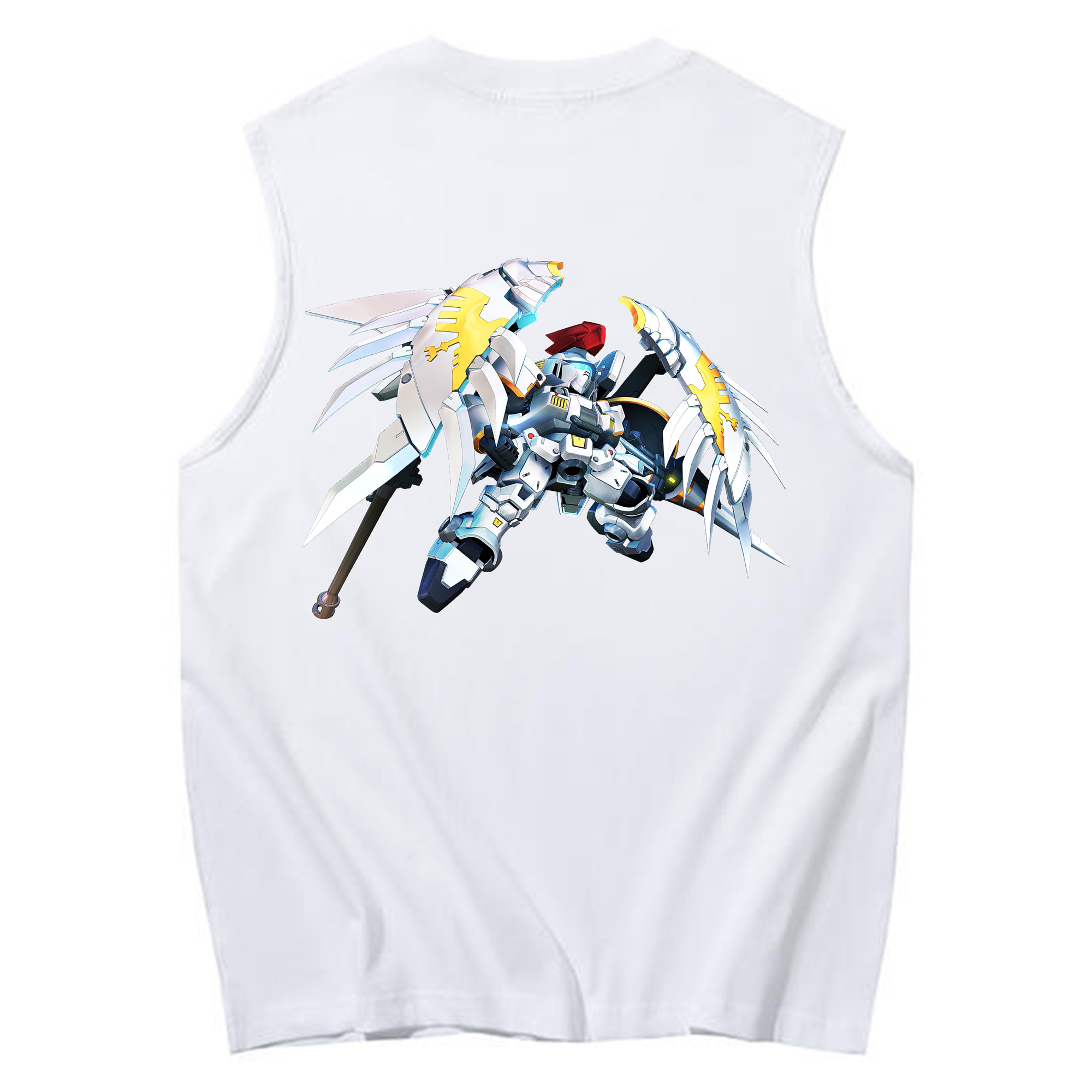（画像用） 機動戦士ガンダム Mobile Suit Gundam コットン100％タンクトップ（背面プリント）