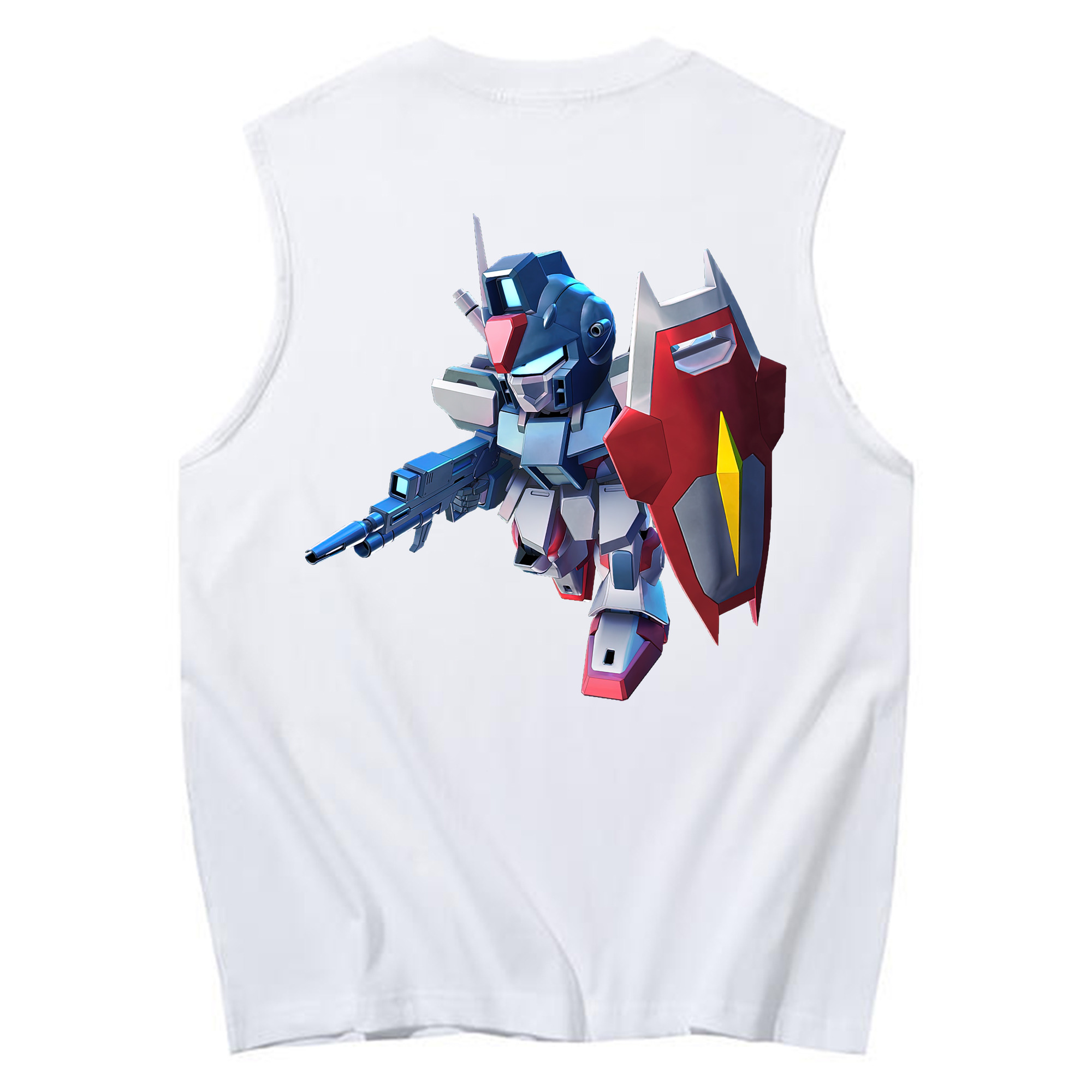 （画像用） 機動戦士ガンダム Mobile Suit Gundam コットン100％タンクトップ（背面プリント）