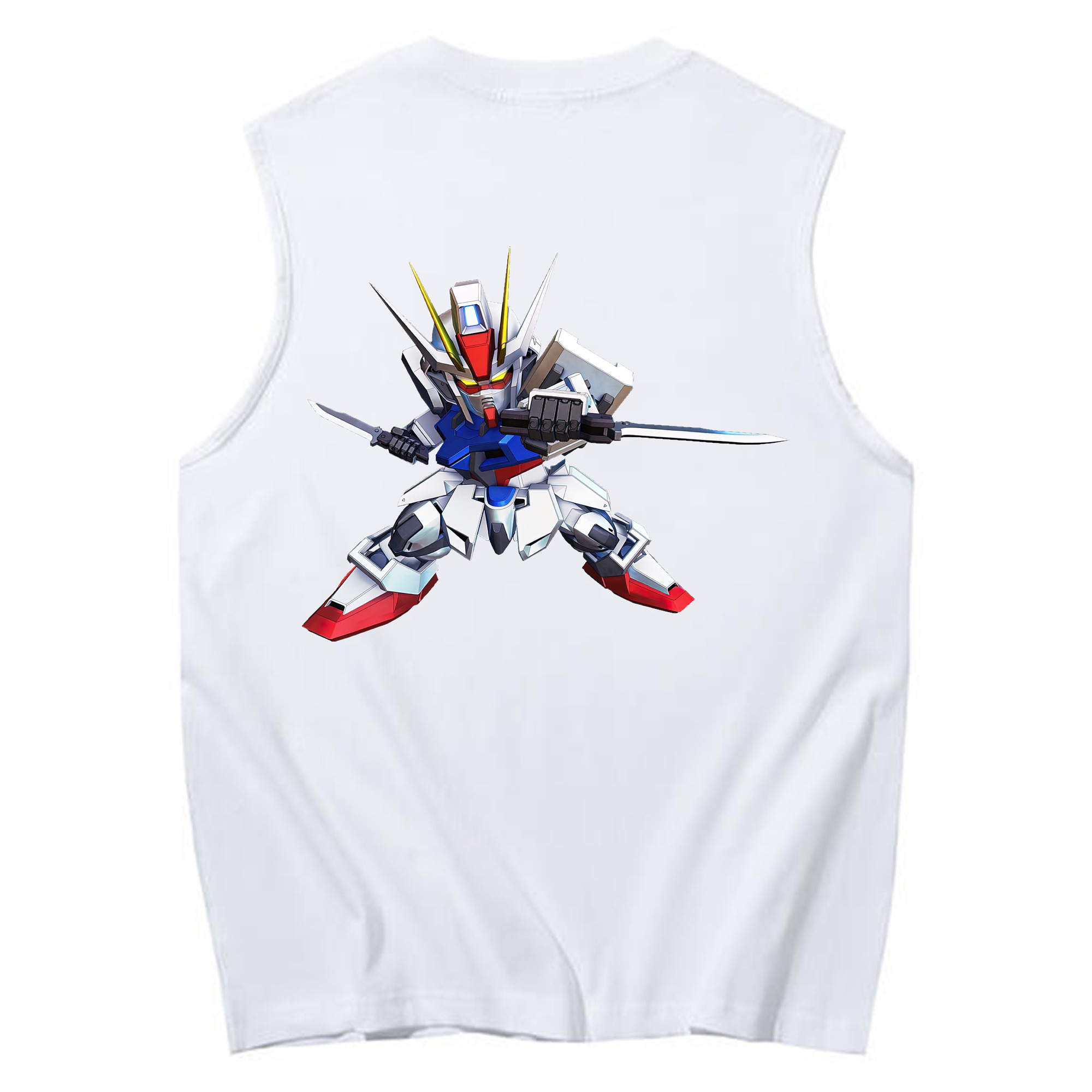 （画像用） 機動戦士ガンダム Mobile Suit Gundam コットン100％タンクトップ（背面プリント）