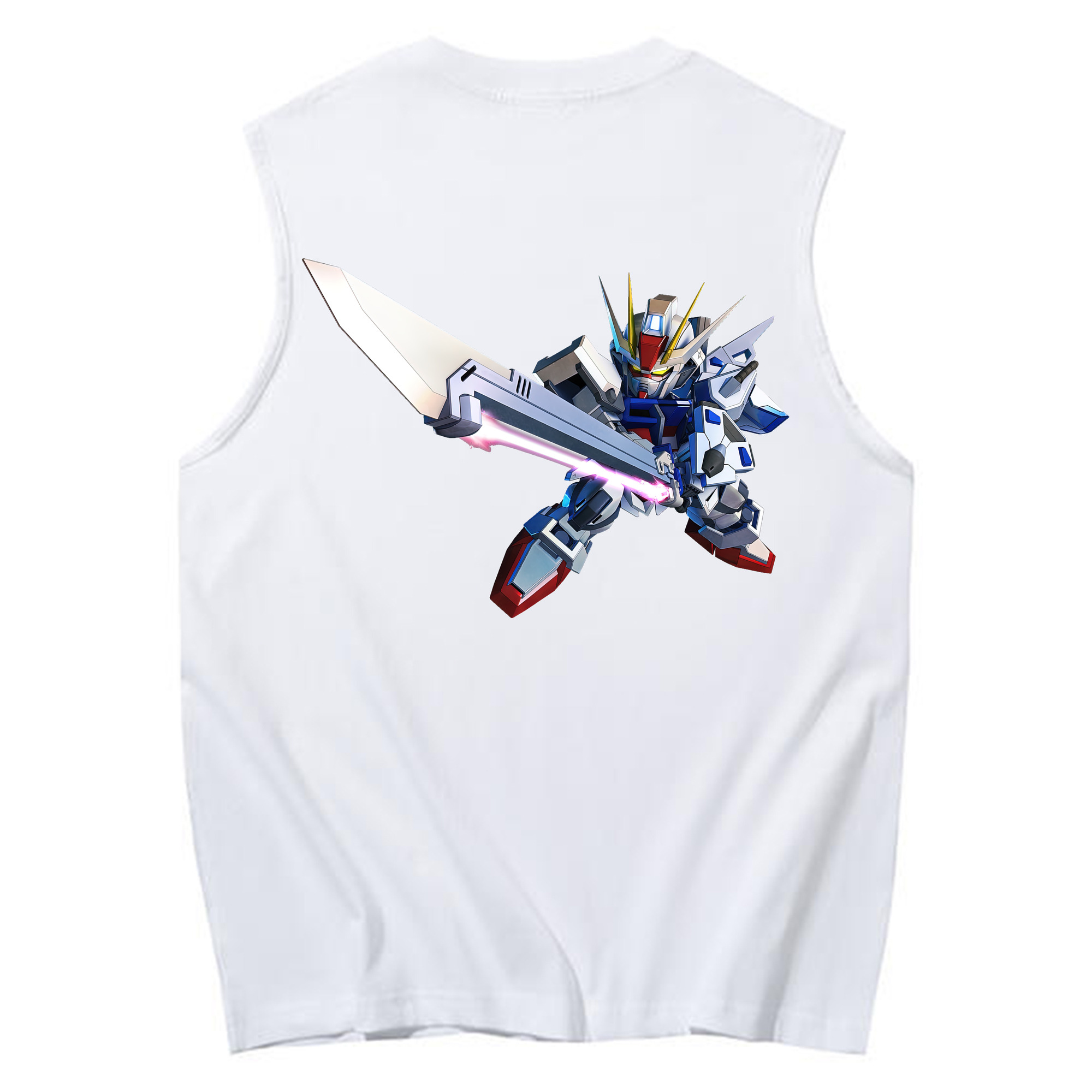（画像用） 機動戦士ガンダム Mobile Suit Gundam コットン100％タンクトップ（背面プリント）