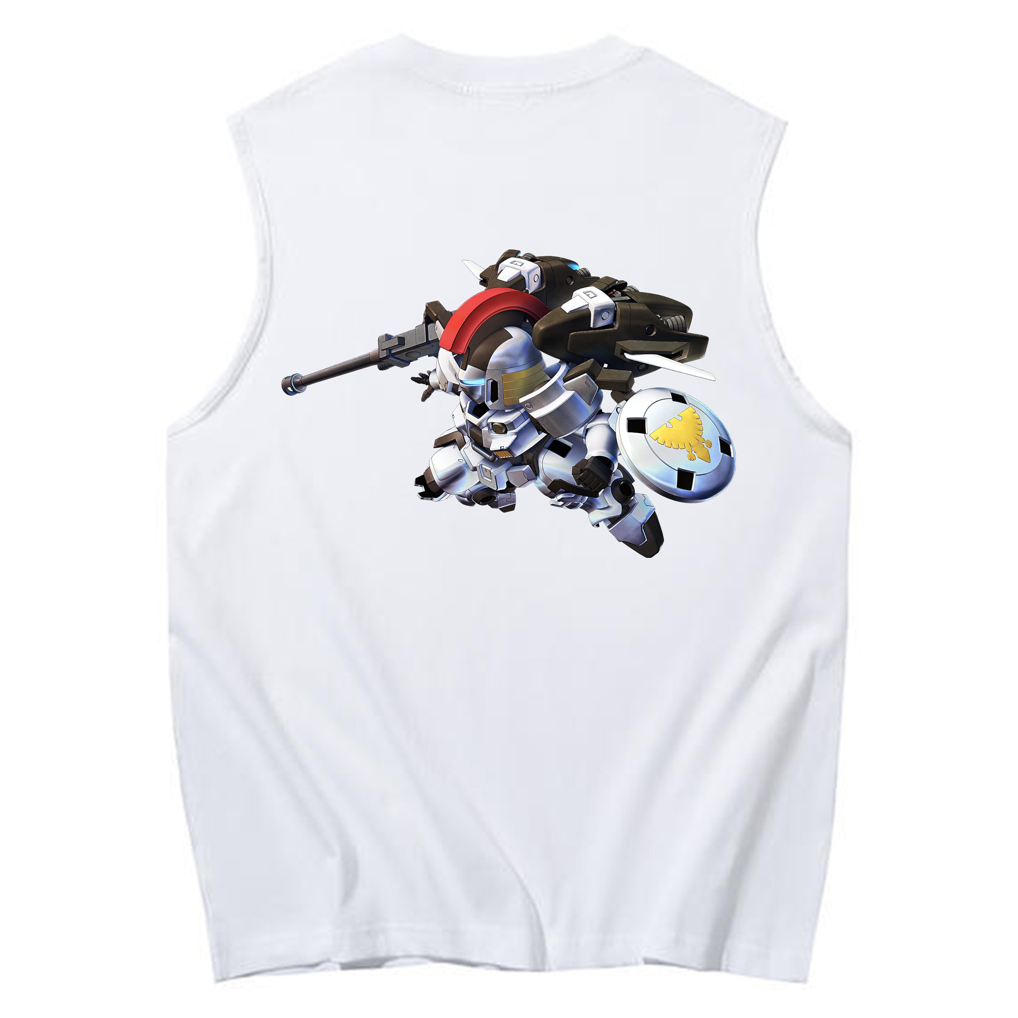（画像用） 機動戦士ガンダム Mobile Suit Gundam コットン100％タンクトップ（背面プリント）