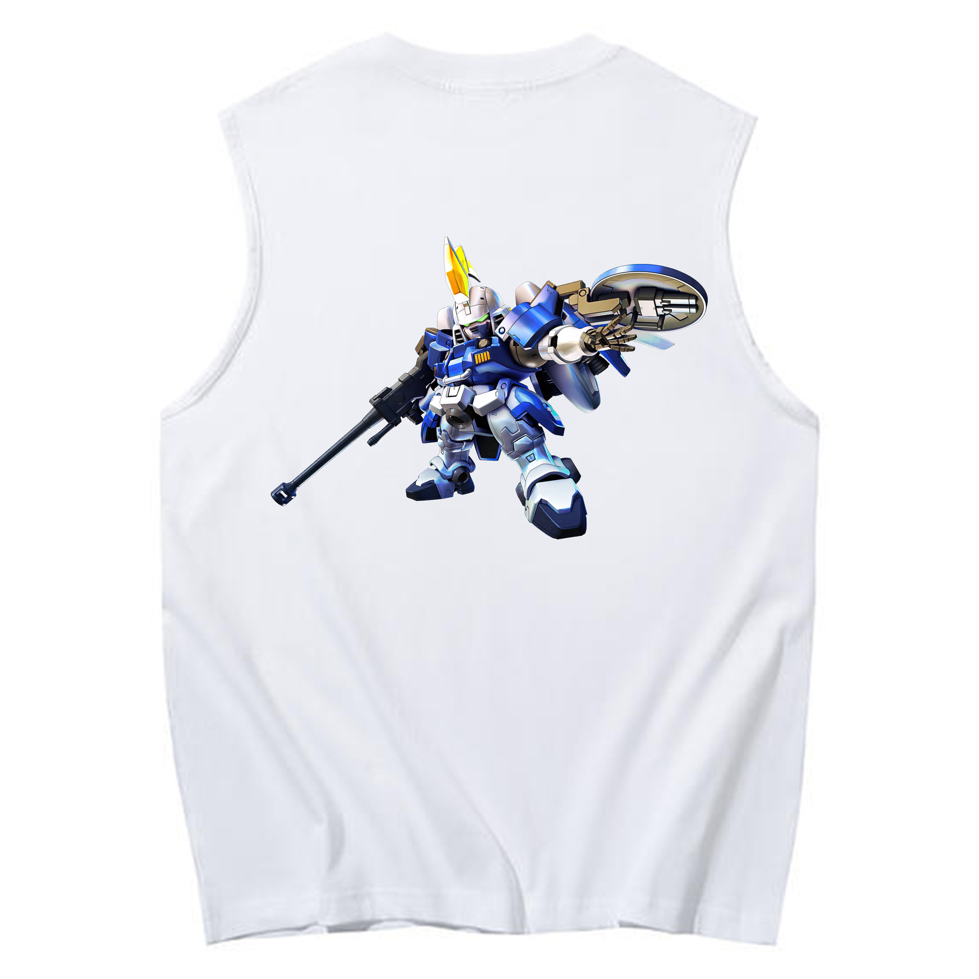 （画像用） 機動戦士ガンダム Mobile Suit Gundam コットン100％タンクトップ（背面プリント）