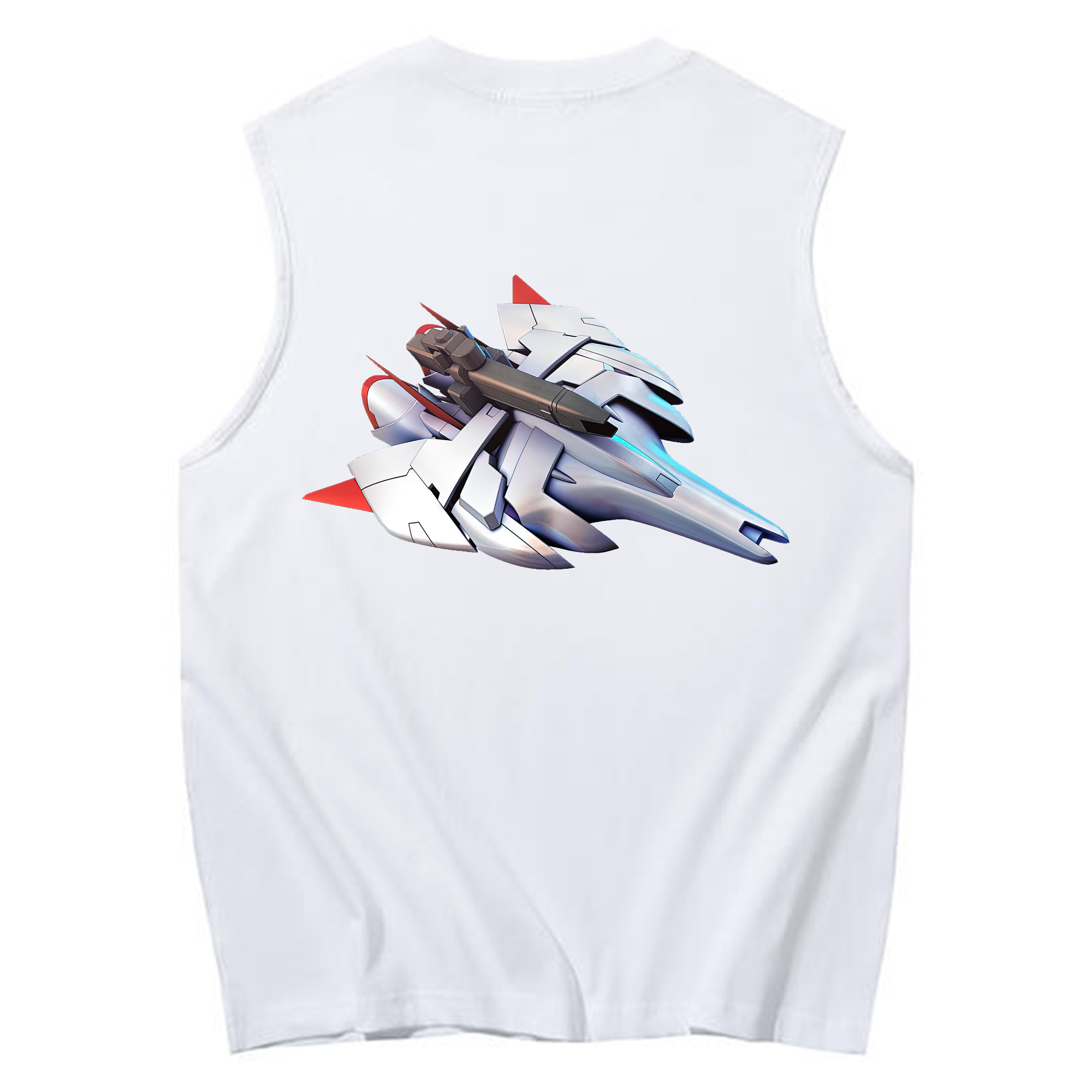 （画像用） 機動戦士ガンダム Mobile Suit Gundam コットン100％タンクトップ（背面プリント）