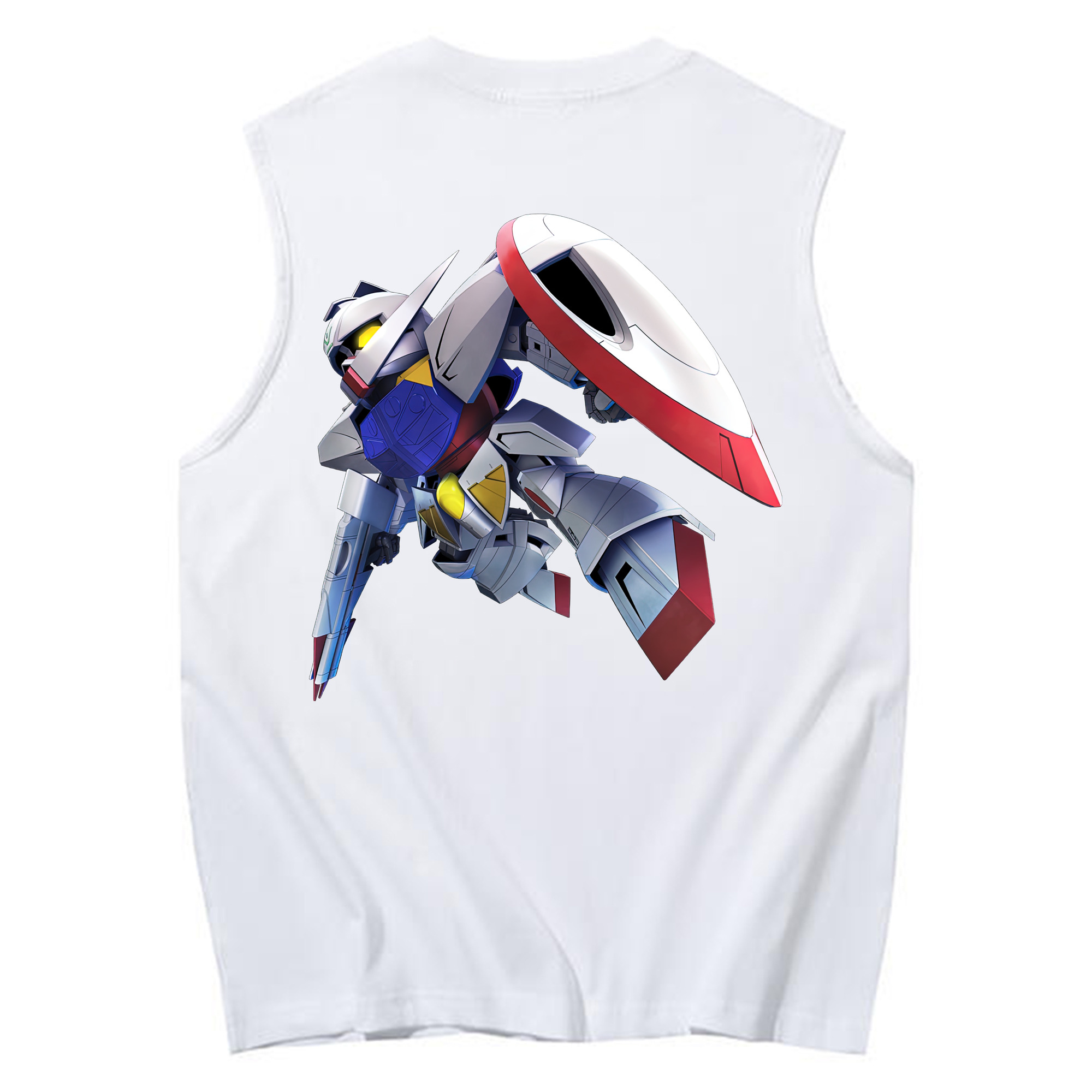 （画像用） 機動戦士ガンダム Mobile Suit Gundam コットン100％タンクトップ（背面プリント）