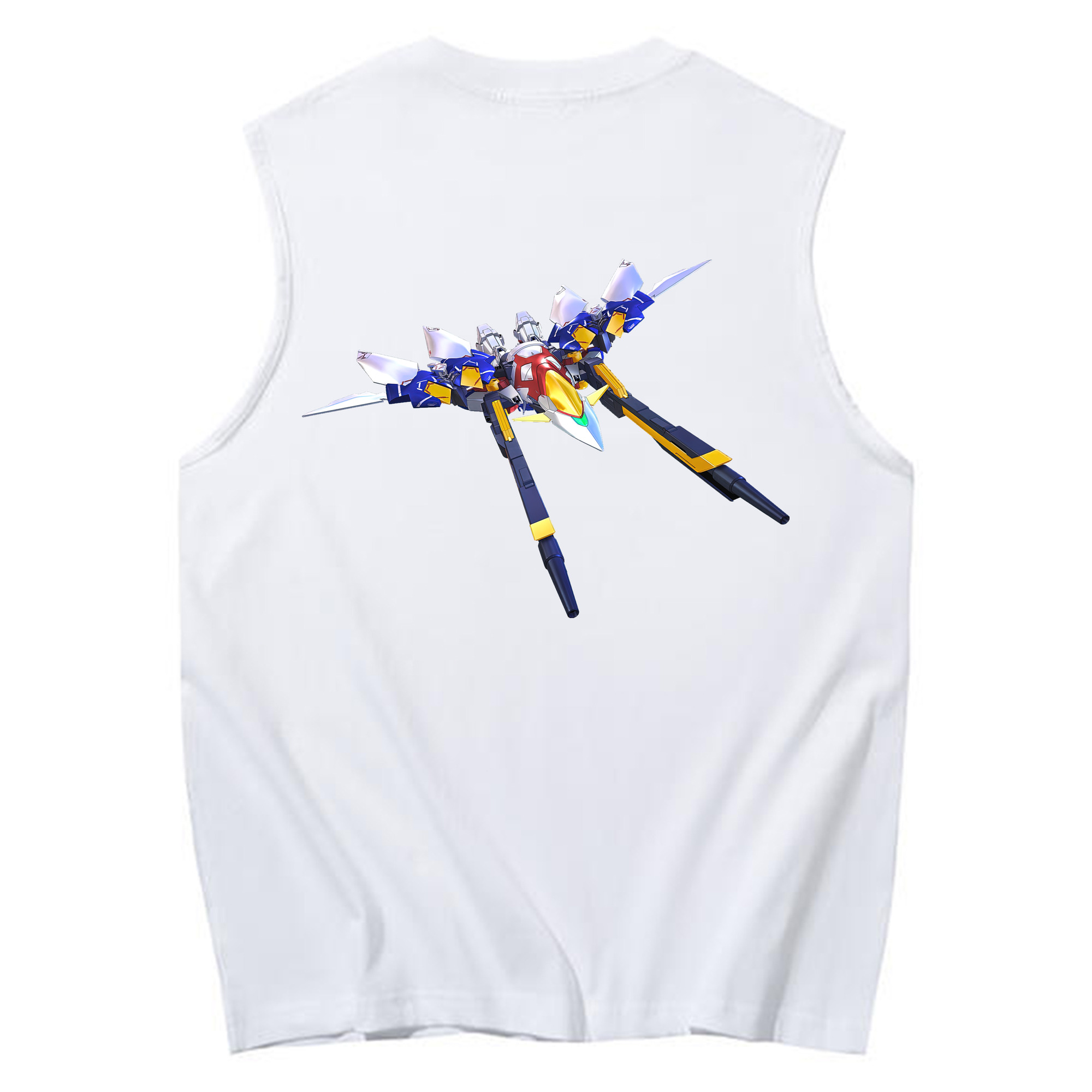 （画像用） 機動戦士ガンダム Mobile Suit Gundam コットン100％タンクトップ（背面プリント）