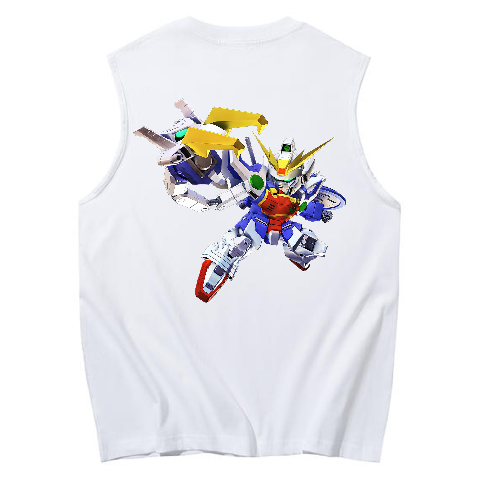 （画像用） 機動戦士ガンダム Mobile Suit Gundam コットン100％タンクトップ（背面プリント）