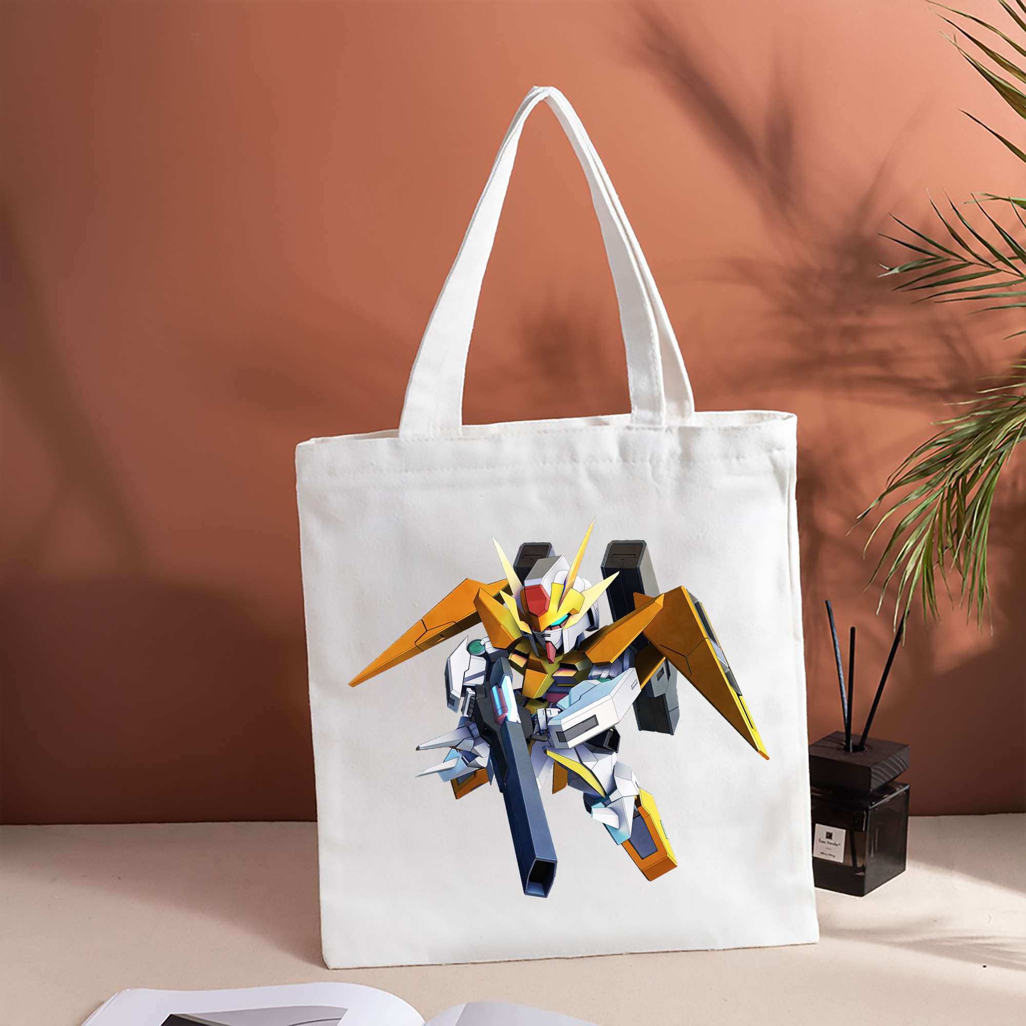 機動戦士ガンダム Mobile Suit Gundam 縦型キャンバス生地手提げバッグ　トートバッグ
