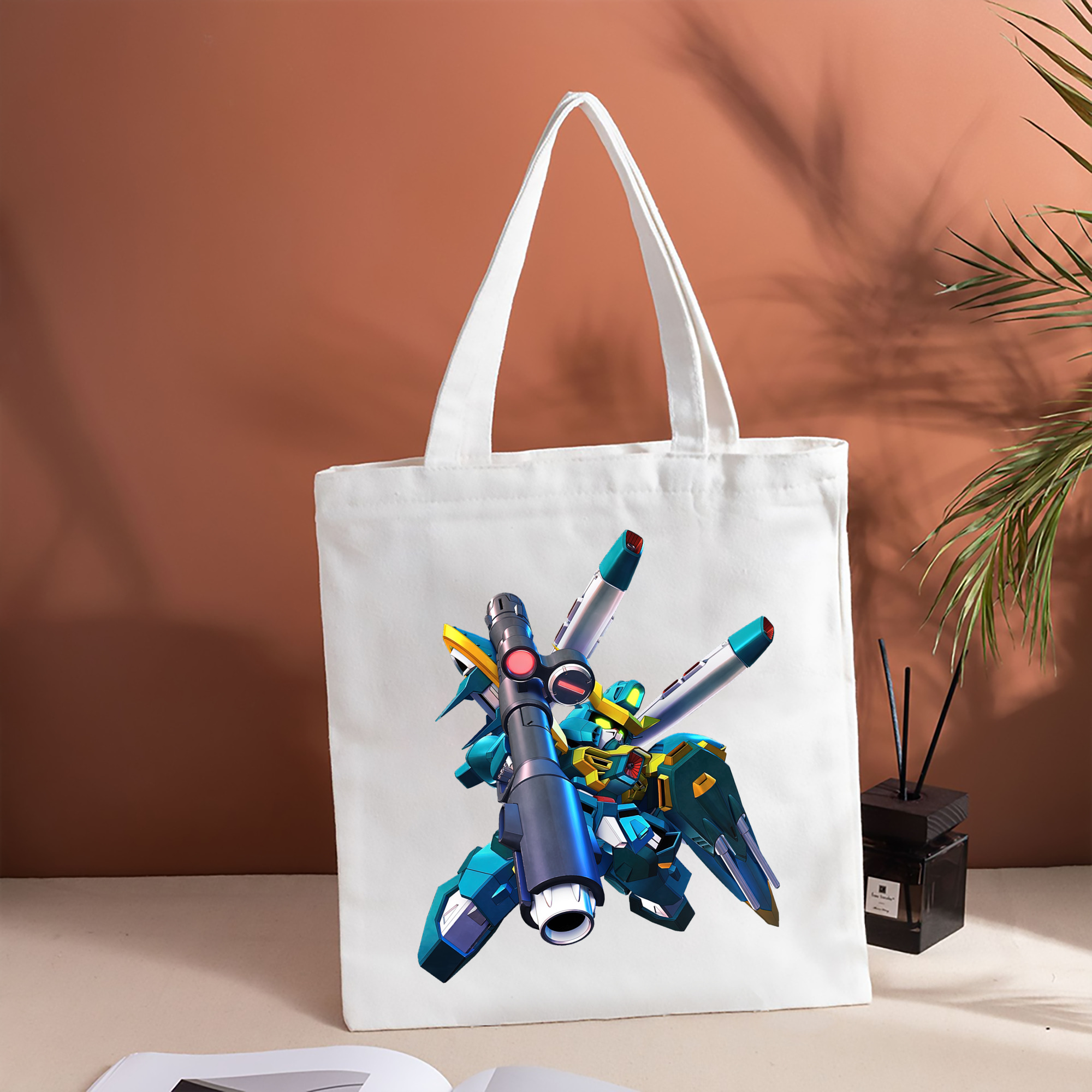 機動戦士ガンダム Mobile Suit Gundam 縦型キャンバス生地手提げバッグ　トートバッグ