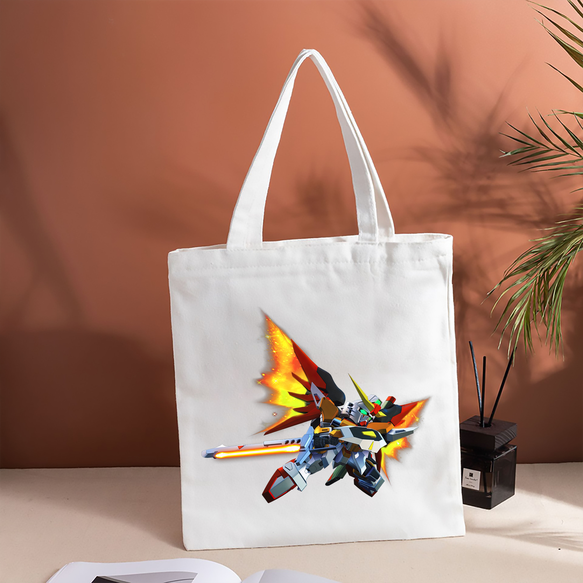 機動戦士ガンダム Mobile Suit Gundam 縦型キャンバス生地手提げバッグ　トートバッグ