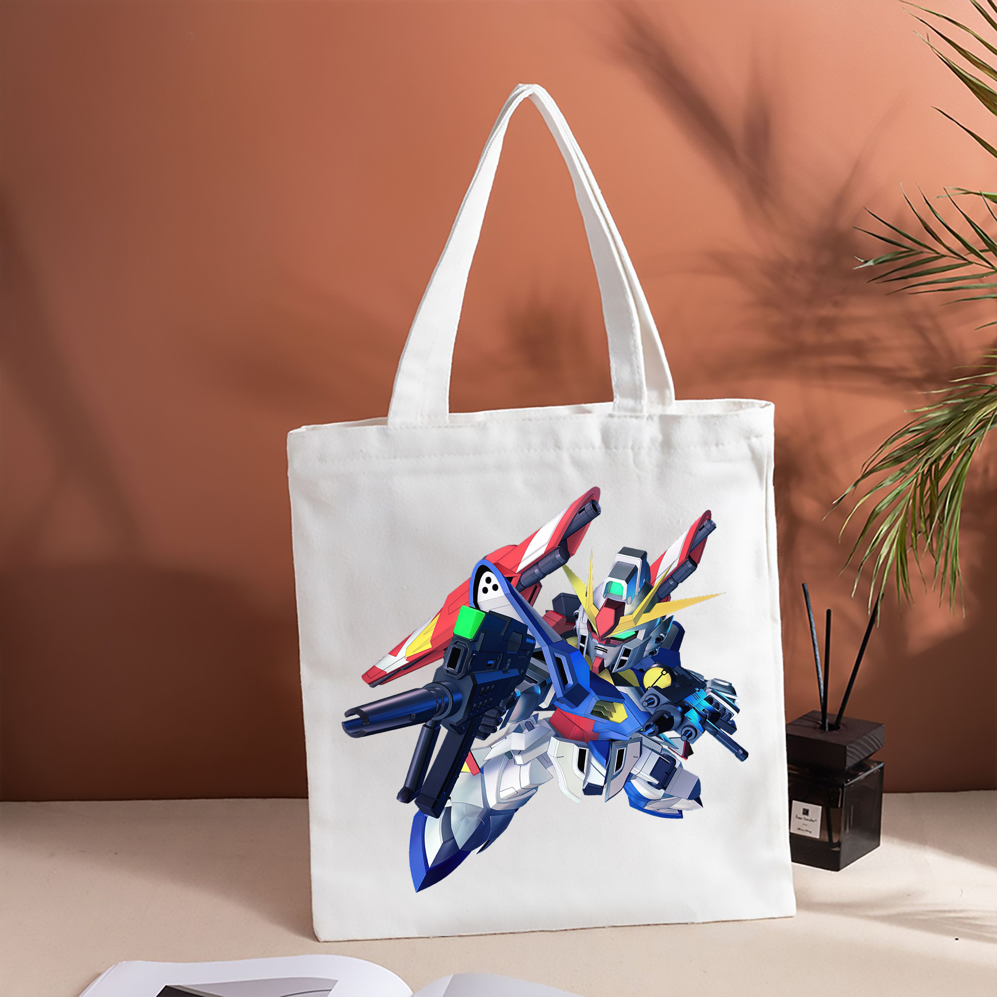 機動戦士ガンダム Mobile Suit Gundam 縦型キャンバス生地手提げバッグ　トートバッグ