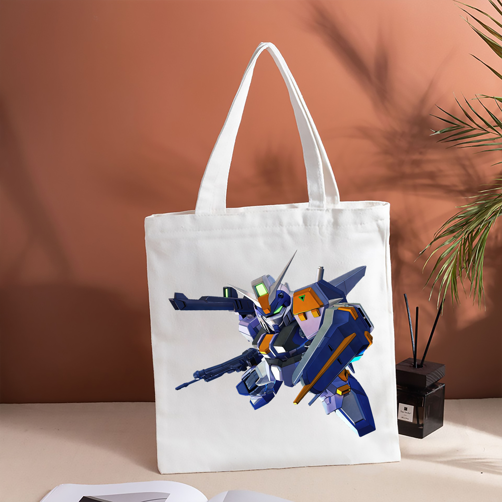 機動戦士ガンダム Mobile Suit Gundam 縦型キャンバス生地手提げバッグ　トートバッグ