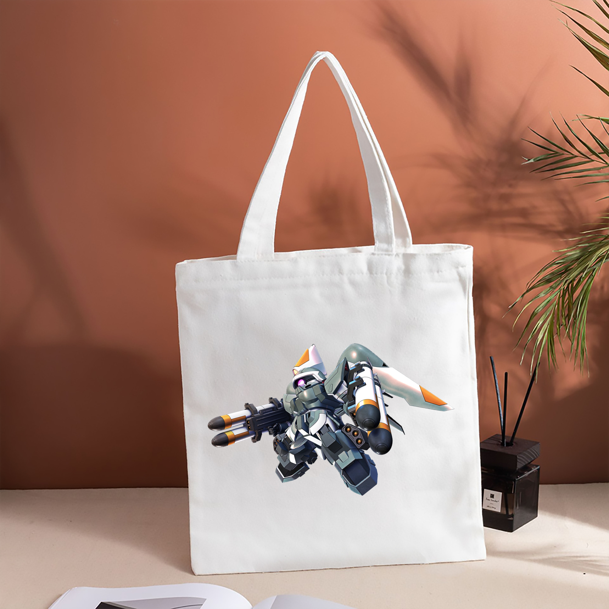 機動戦士ガンダム Mobile Suit Gundam 縦型キャンバス生地手提げバッグ　トートバッグ