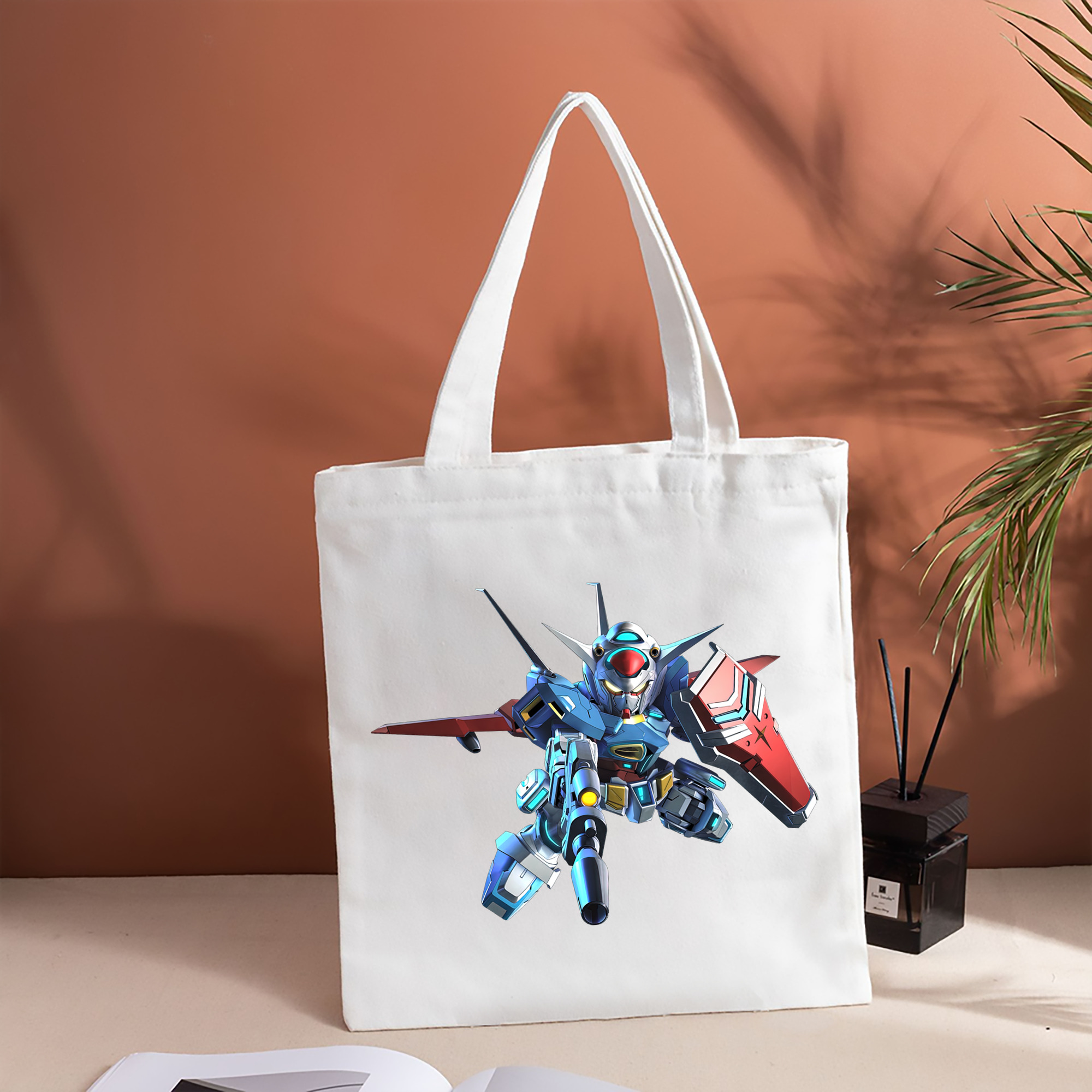 機動戦士ガンダム Mobile Suit Gundam 縦型キャンバス生地手提げバッグ　トートバッグ