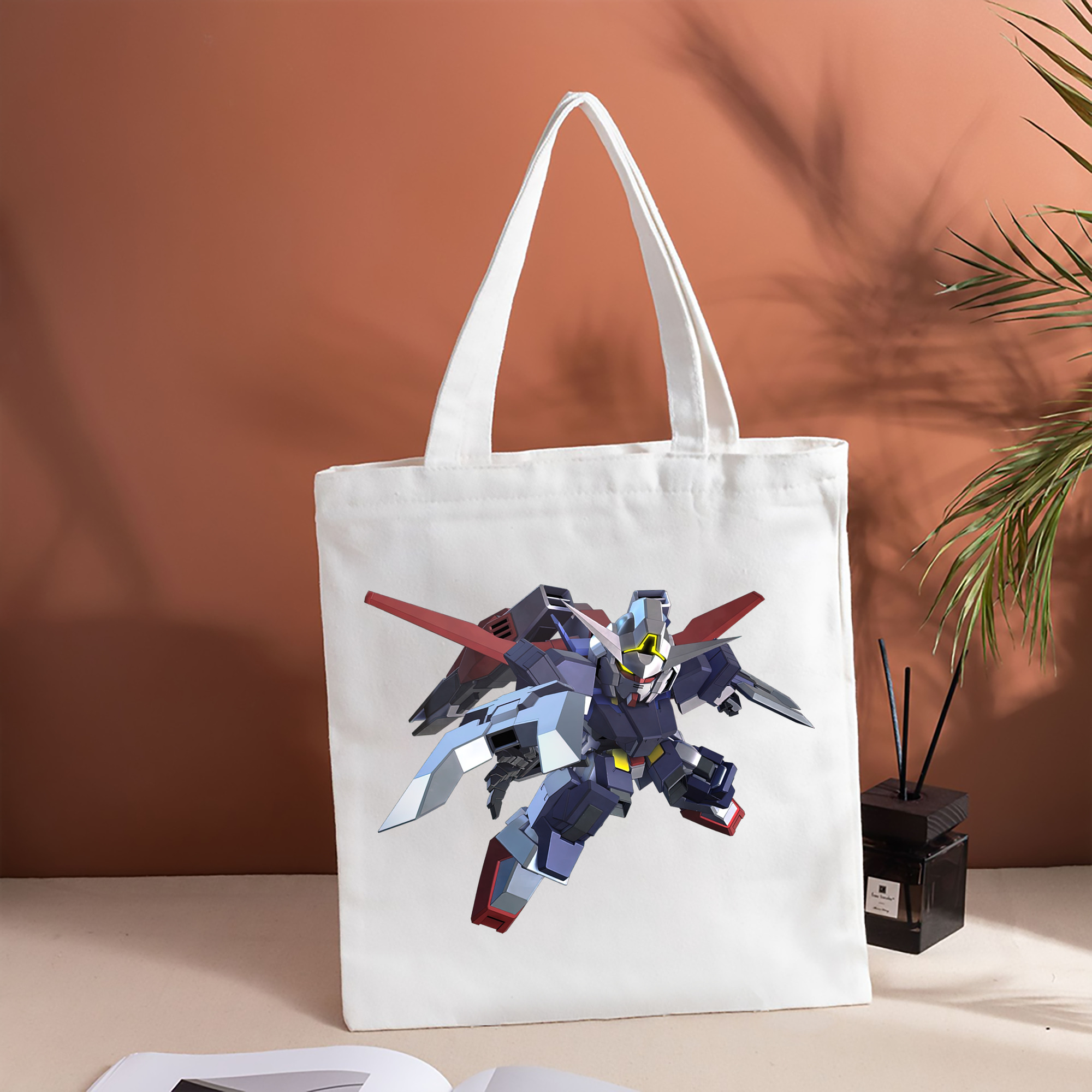 機動戦士ガンダム Mobile Suit Gundam 縦型キャンバス生地手提げバッグ　トートバッグ