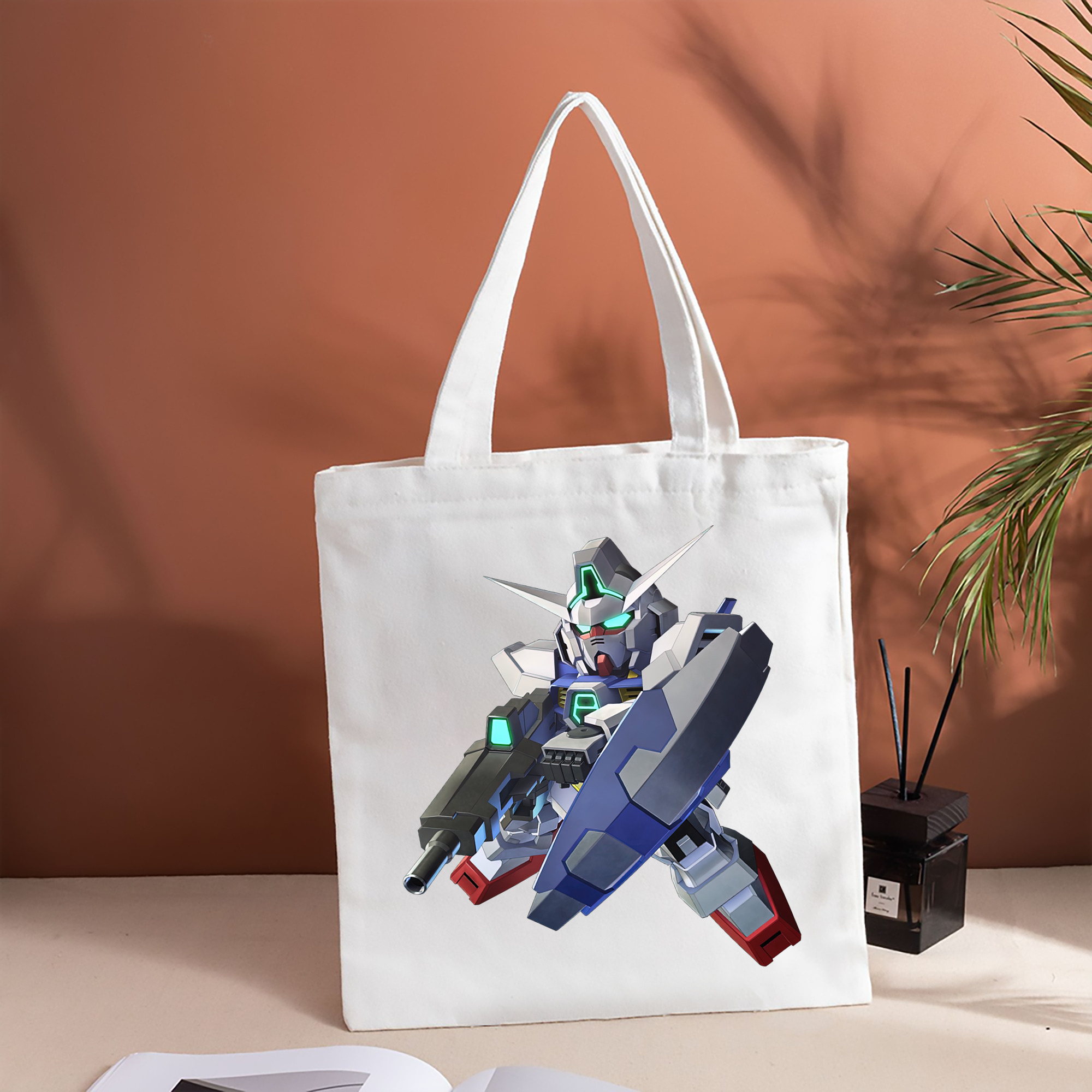 機動戦士ガンダム Mobile Suit Gundam 縦型キャンバス生地手提げバッグ　トートバッグ