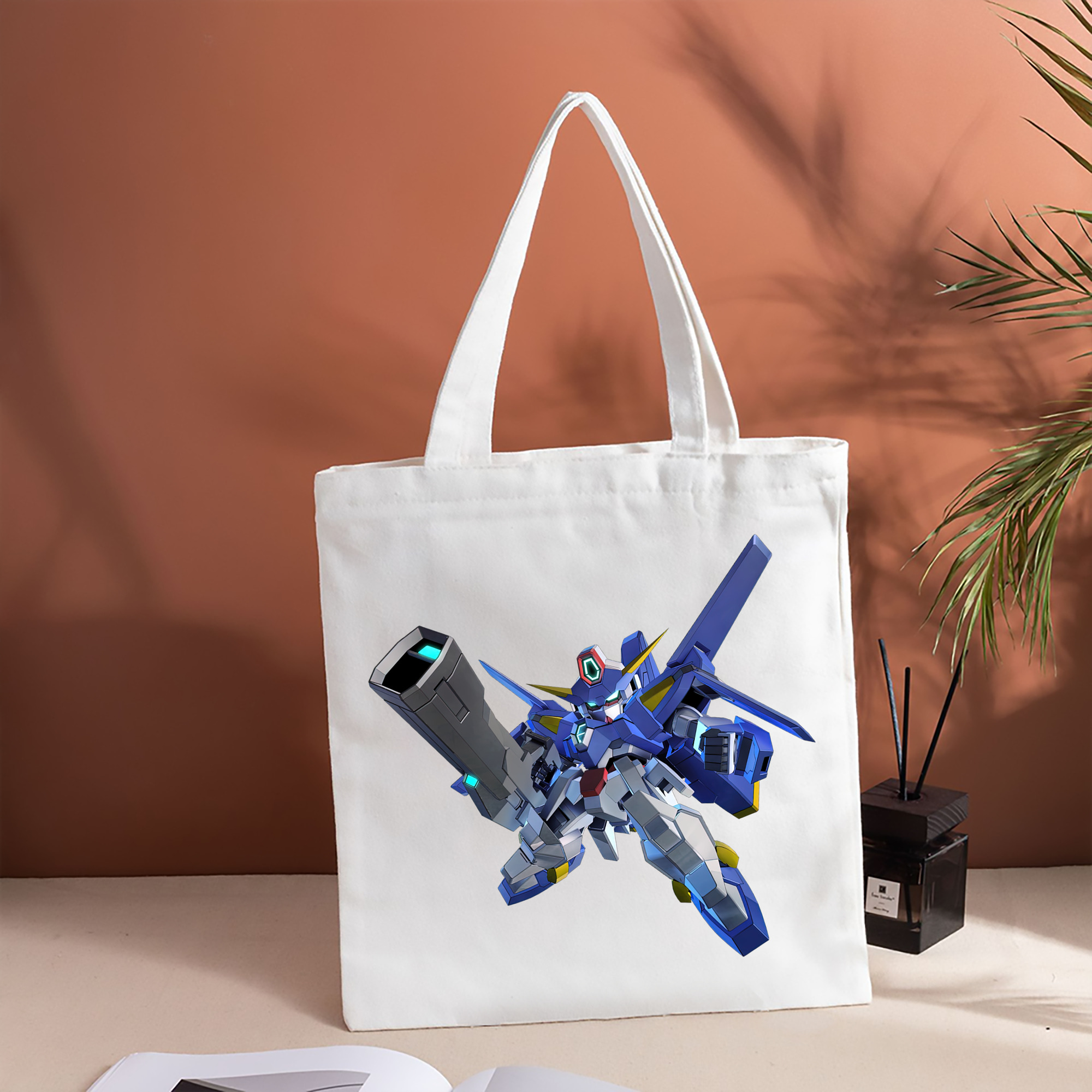 機動戦士ガンダム Mobile Suit Gundam 縦型キャンバス生地手提げバッグ　トートバッグ