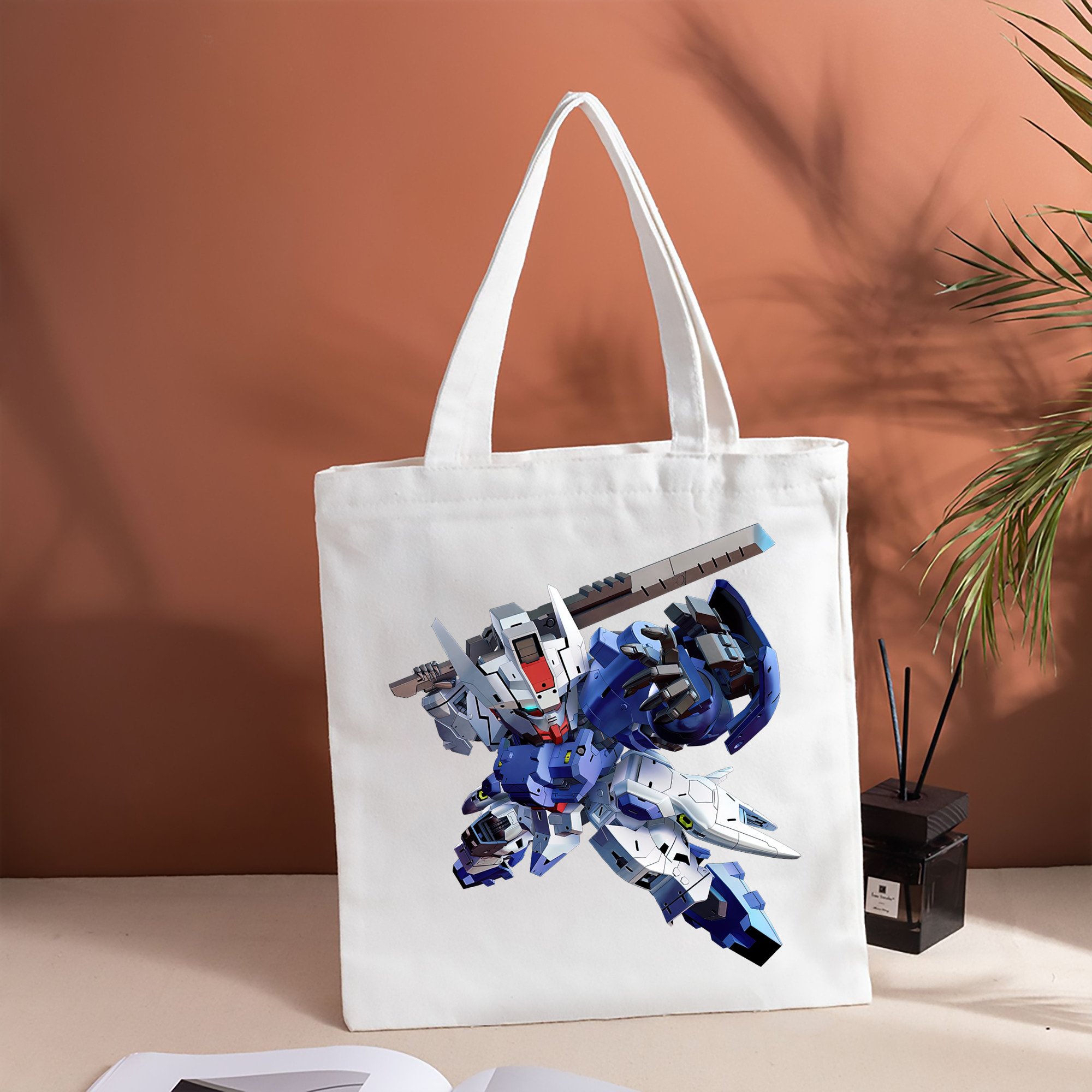機動戦士ガンダム Mobile Suit Gundam 縦型キャンバス生地手提げバッグ　トートバッグ