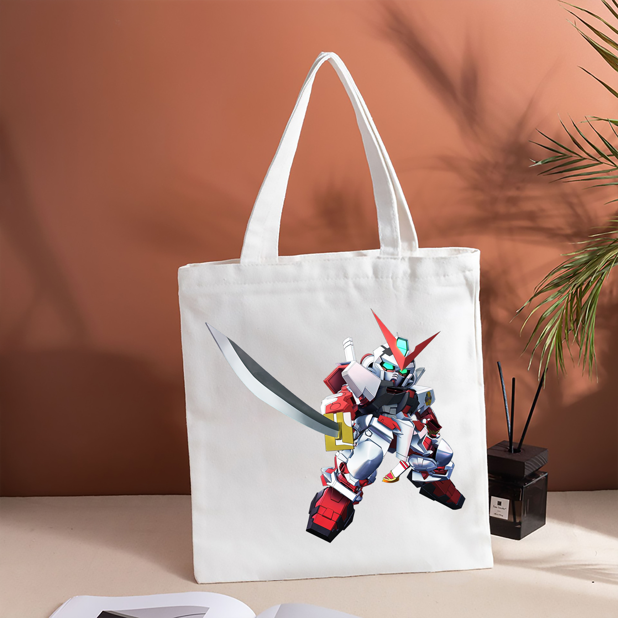 機動戦士ガンダム Mobile Suit Gundam 縦型キャンバス生地手提げバッグ　トートバッグ