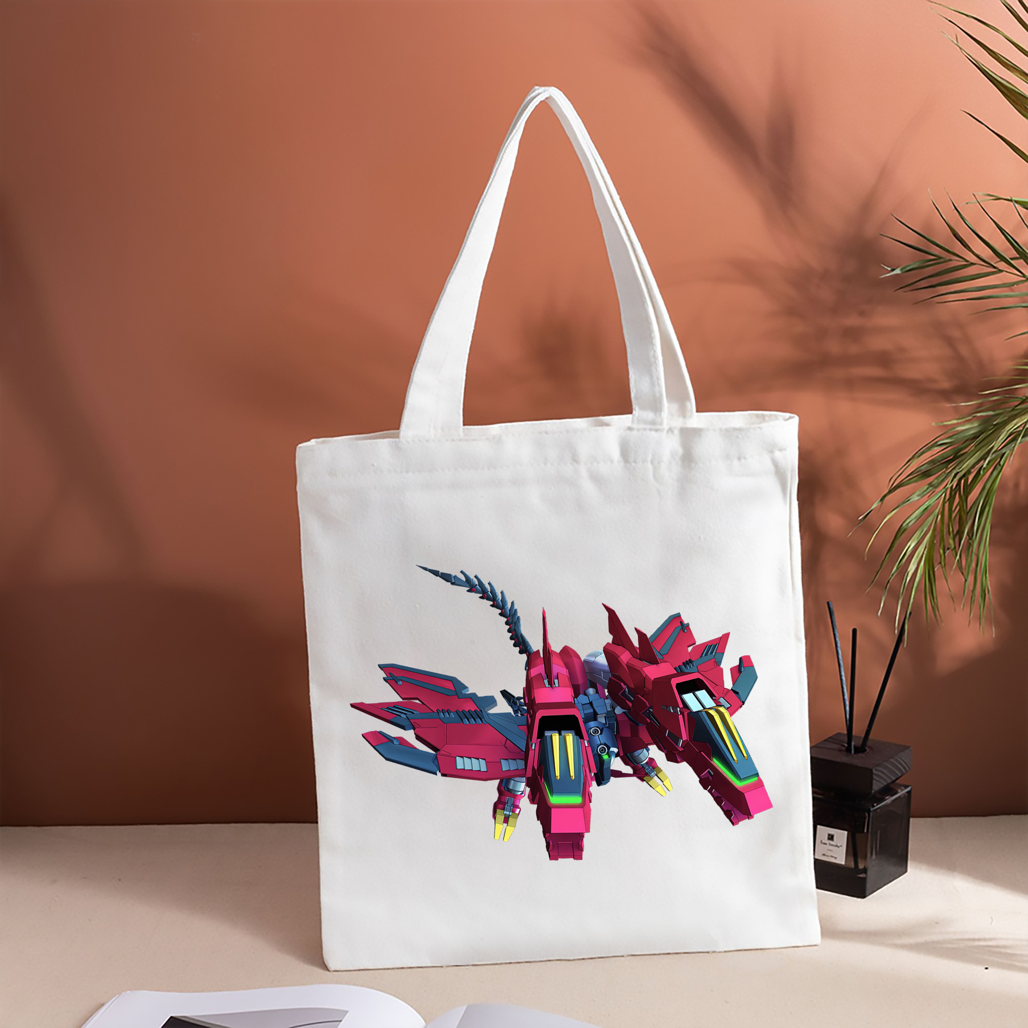 機動戦士ガンダム Mobile Suit Gundam 縦型キャンバス生地手提げバッグ　トートバッグ
