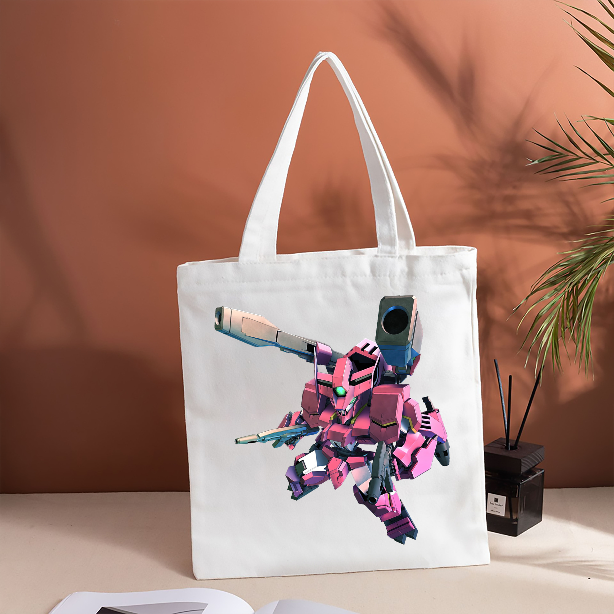 機動戦士ガンダム Mobile Suit Gundam 縦型キャンバス生地手提げバッグ　トートバッグ