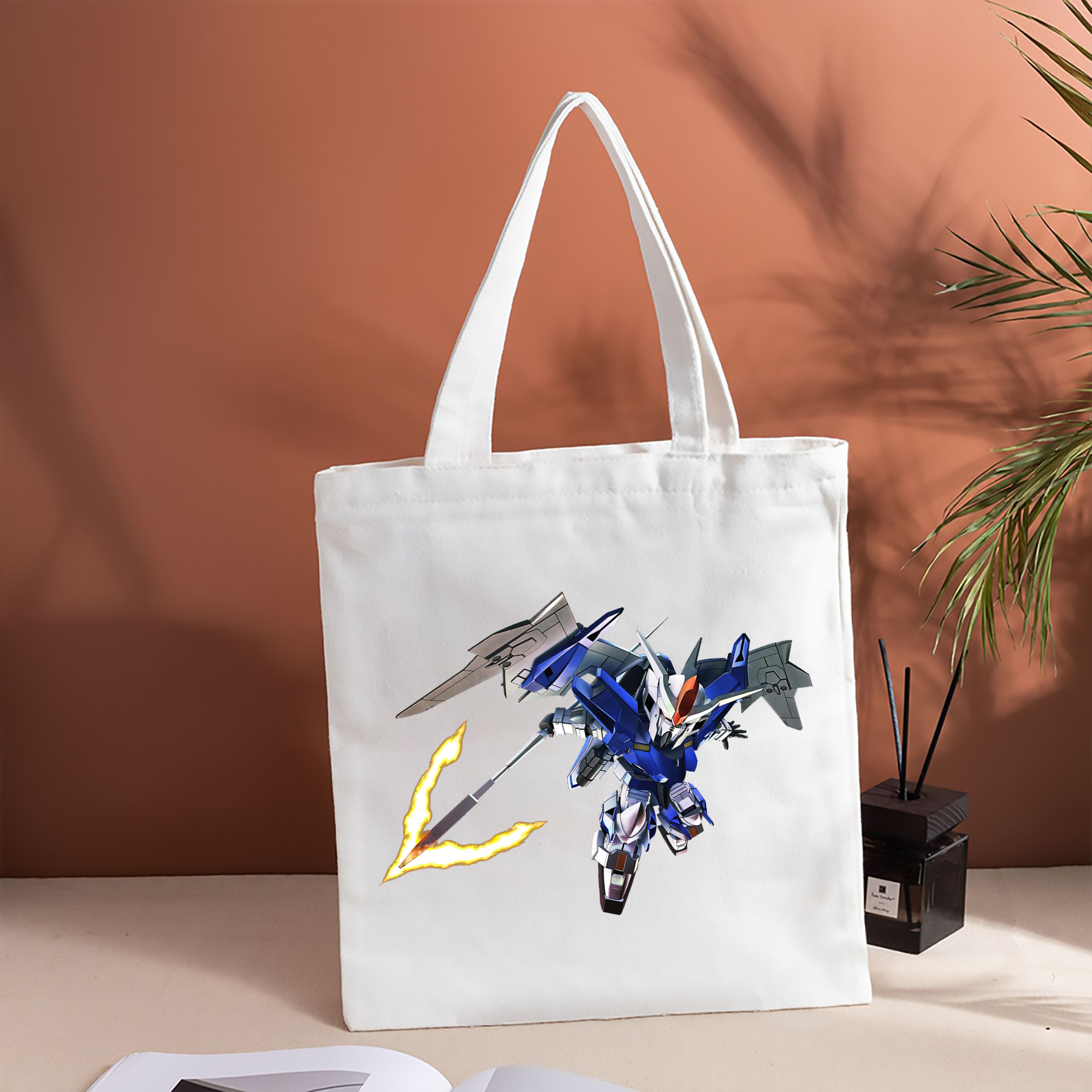 機動戦士ガンダム Mobile Suit Gundam 縦型キャンバス生地手提げバッグ　トートバッグ