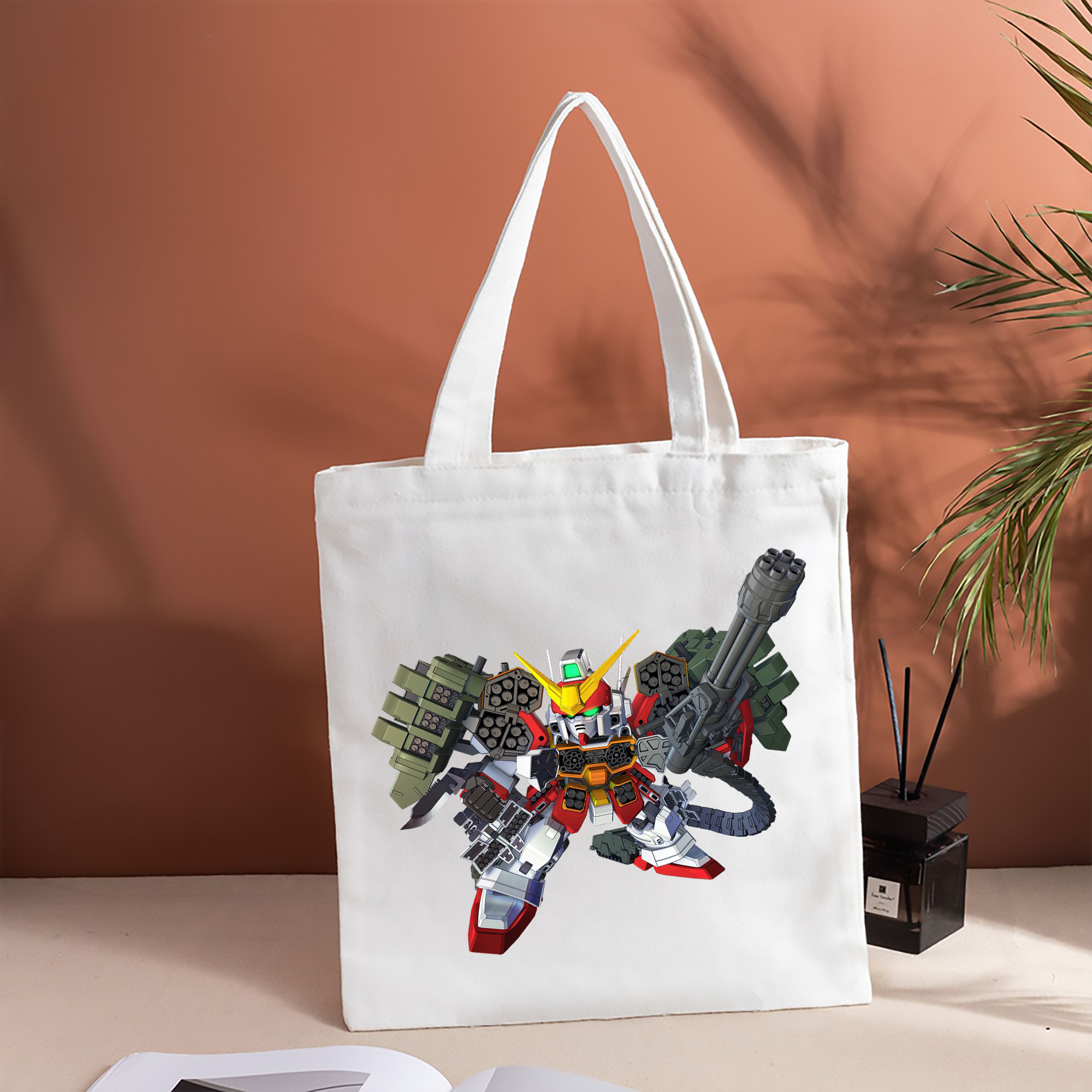機動戦士ガンダム Mobile Suit Gundam 縦型キャンバス生地手提げバッグ　トートバッグ
