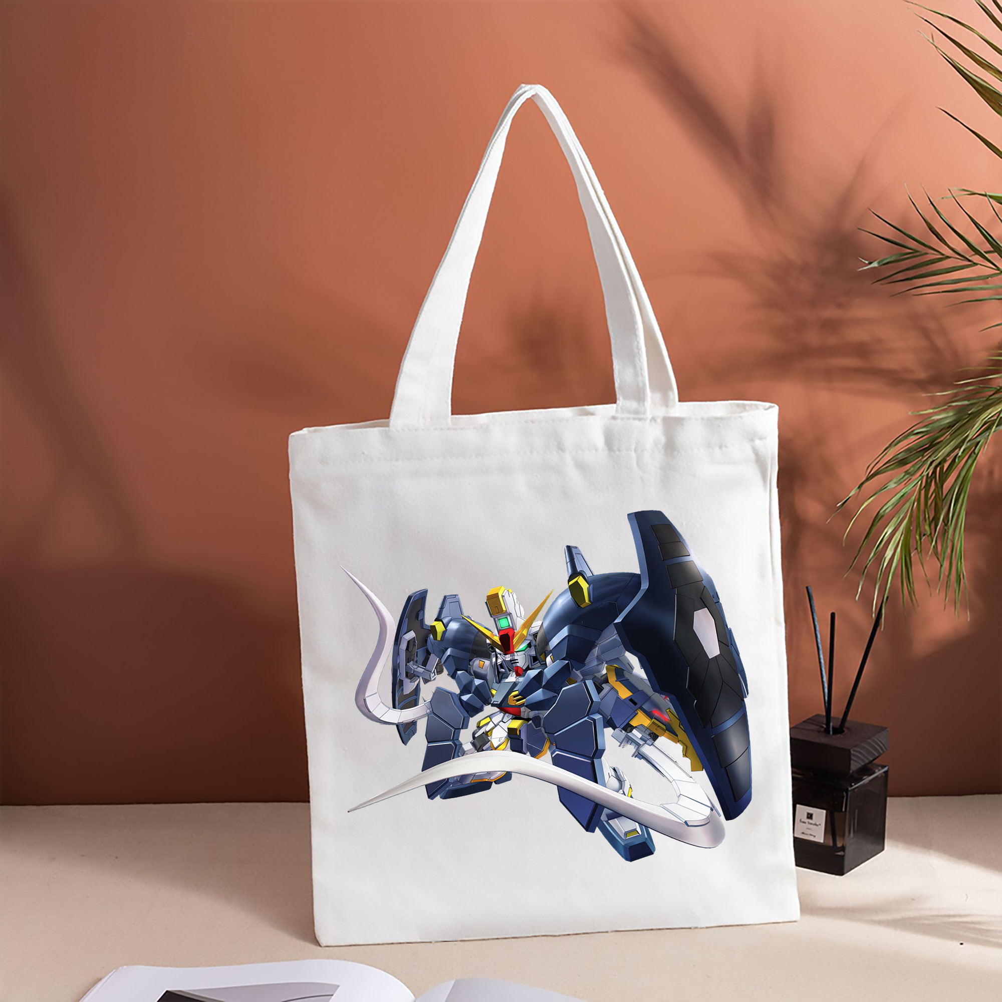 機動戦士ガンダム Mobile Suit Gundam 縦型キャンバス生地手提げバッグ　トートバッグ