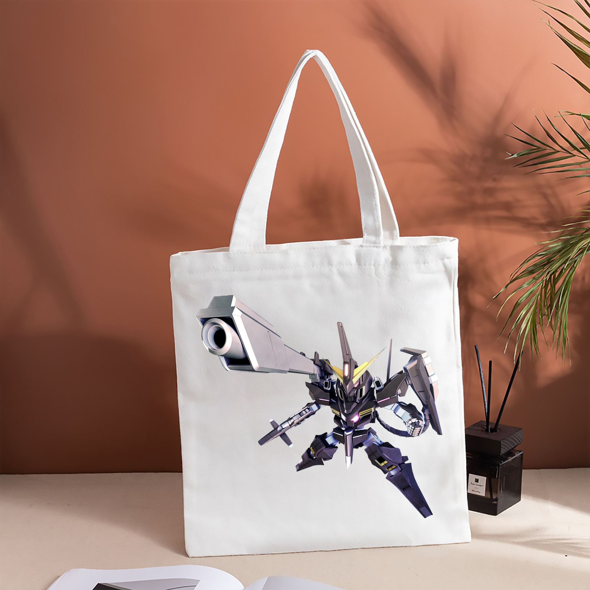 機動戦士ガンダム Mobile Suit Gundam 縦型キャンバス生地手提げバッグ　トートバッグ