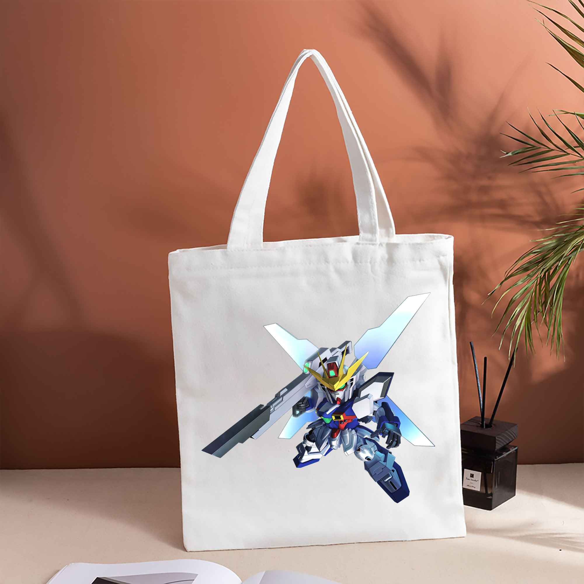 機動戦士ガンダム Mobile Suit Gundam 縦型キャンバス生地手提げバッグ　トートバッグ