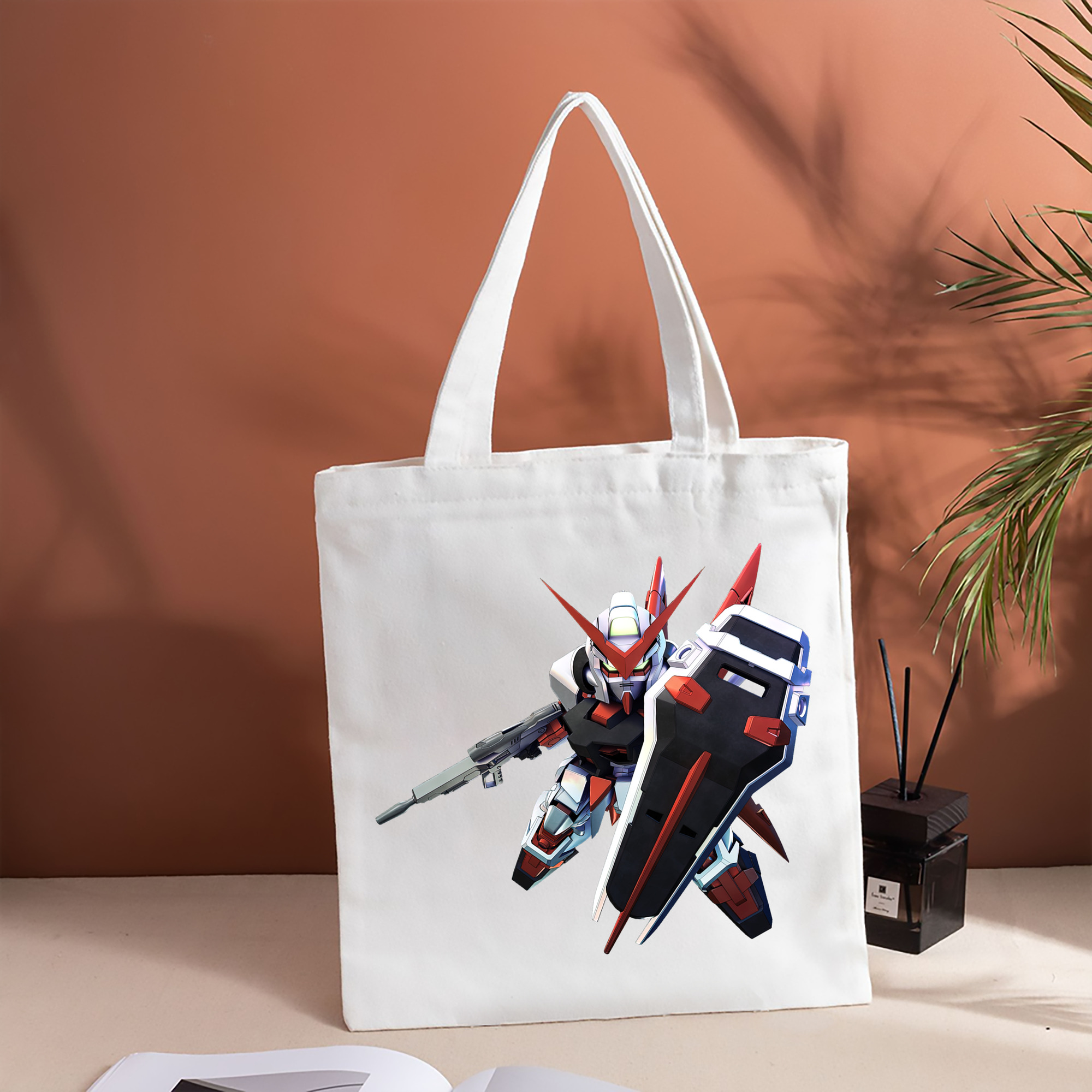 機動戦士ガンダム Mobile Suit Gundam 縦型キャンバス生地手提げバッグ　トートバッグ