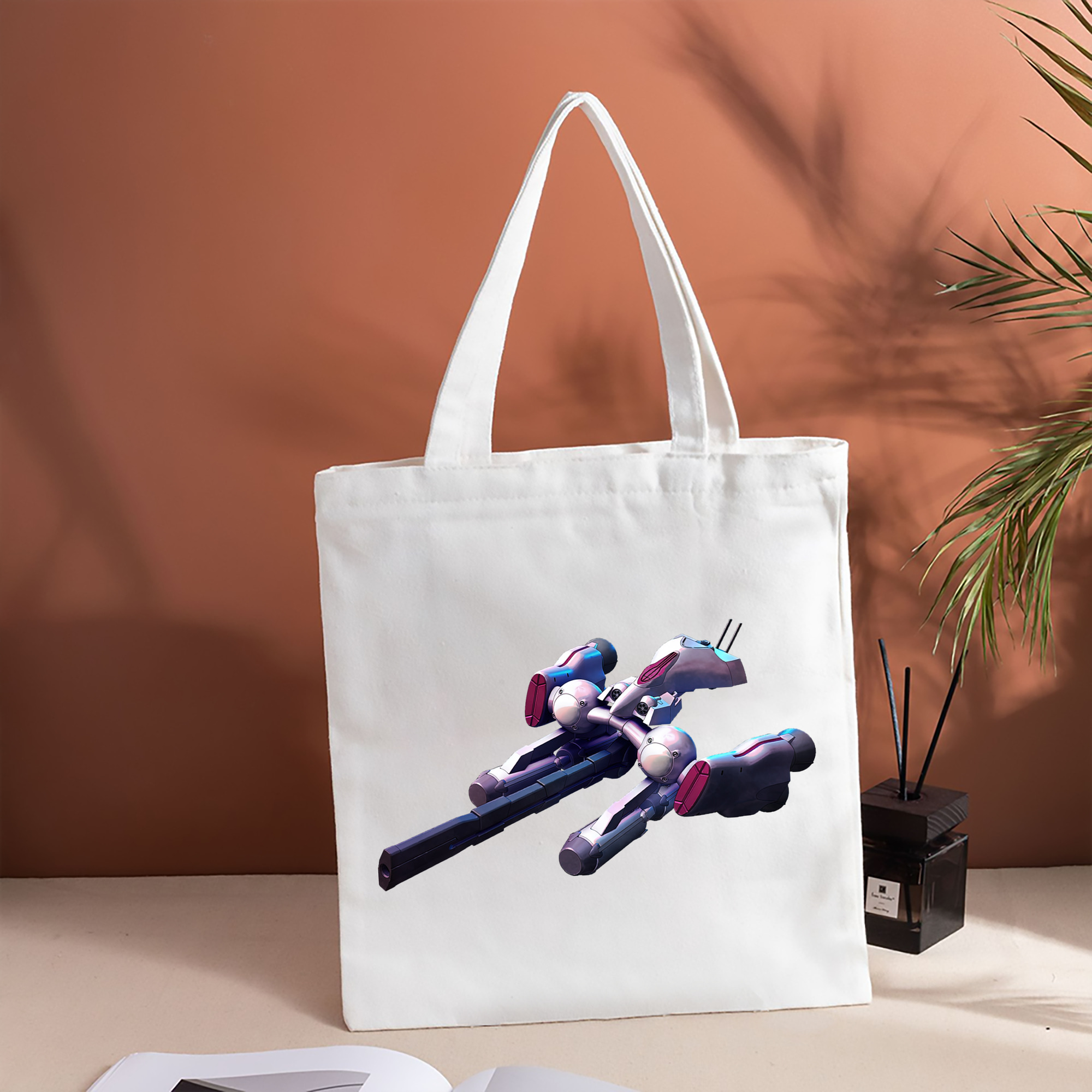 機動戦士ガンダム Mobile Suit Gundam 縦型キャンバス生地手提げバッグ　トートバッグ