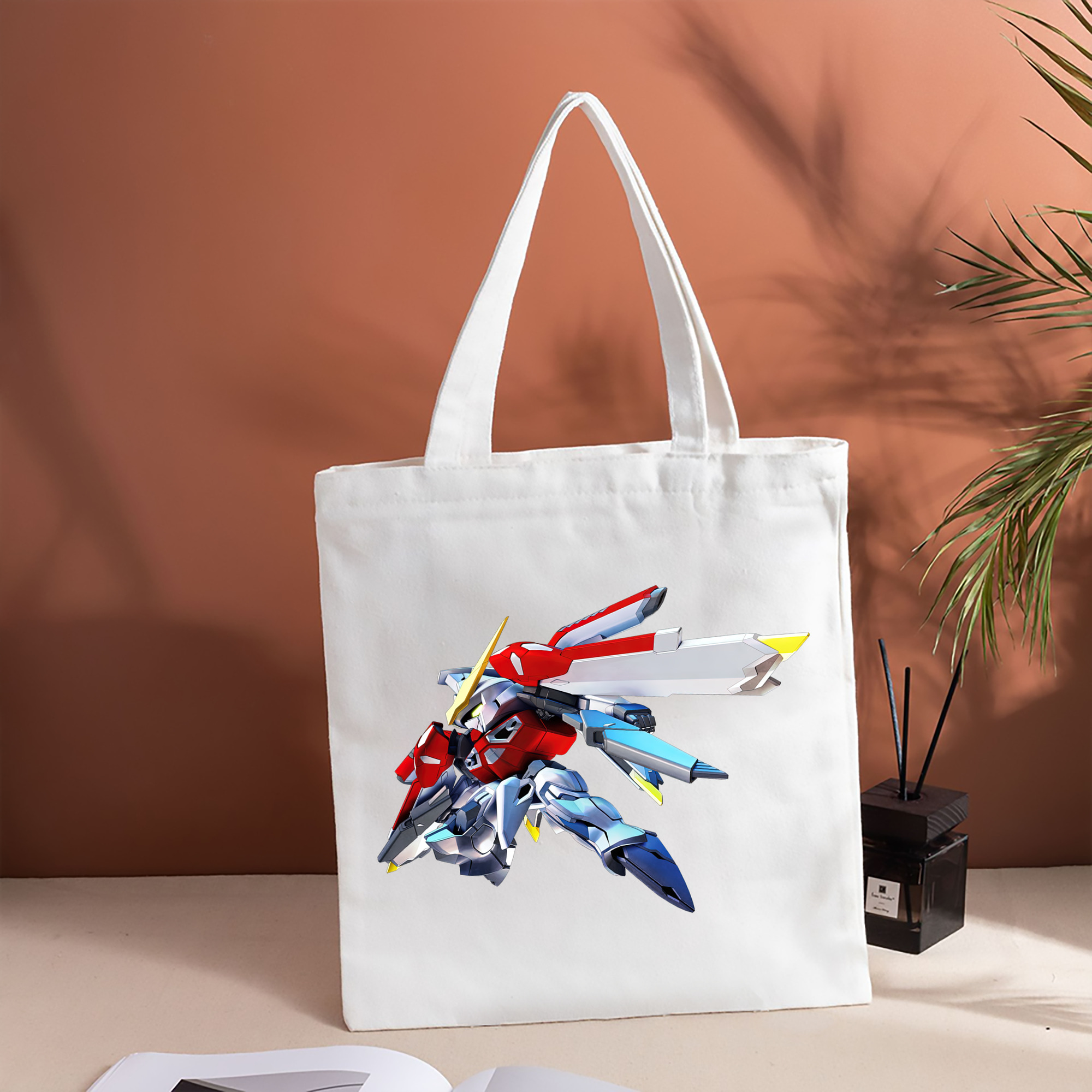 機動戦士ガンダム Mobile Suit Gundam 縦型キャンバス生地手提げバッグ　トートバッグ