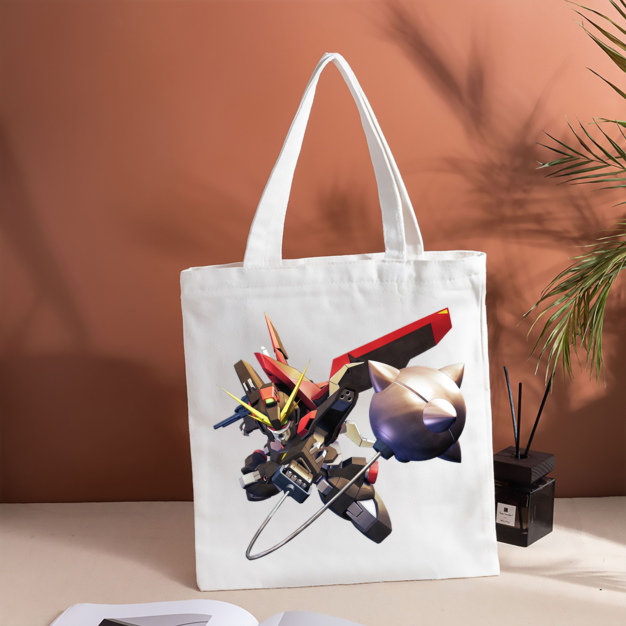 機動戦士ガンダム Mobile Suit Gundam 縦型キャンバス生地手提げバッグ　トートバッグ