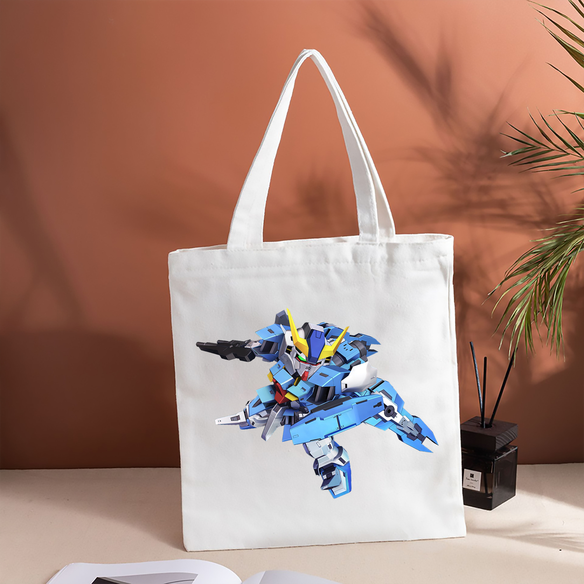 機動戦士ガンダム Mobile Suit Gundam 縦型キャンバス生地手提げバッグ　トートバッグ