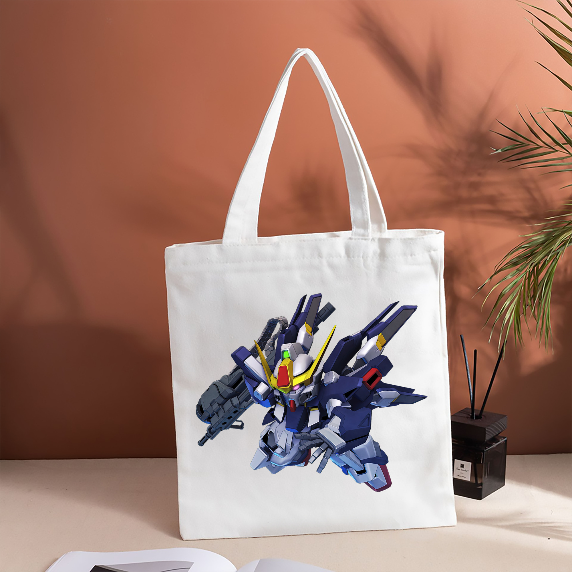 機動戦士ガンダム Mobile Suit Gundam 縦型キャンバス生地手提げバッグ　トートバッグ
