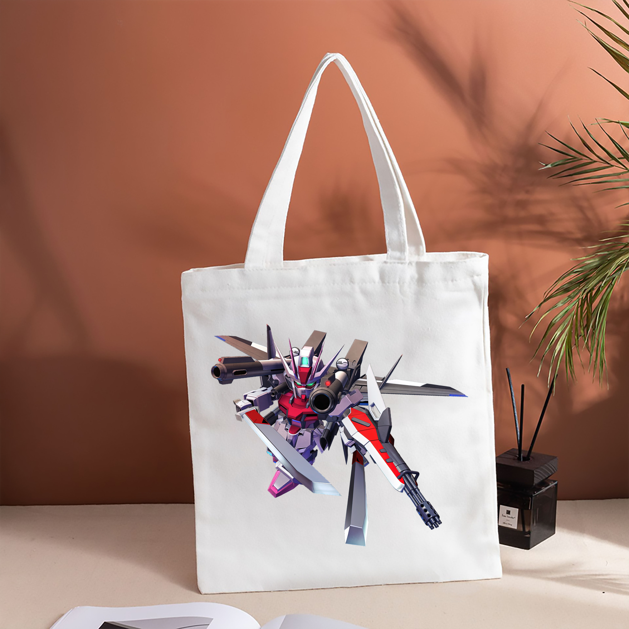 機動戦士ガンダム Mobile Suit Gundam 縦型キャンバス生地手提げバッグ　トートバッグ