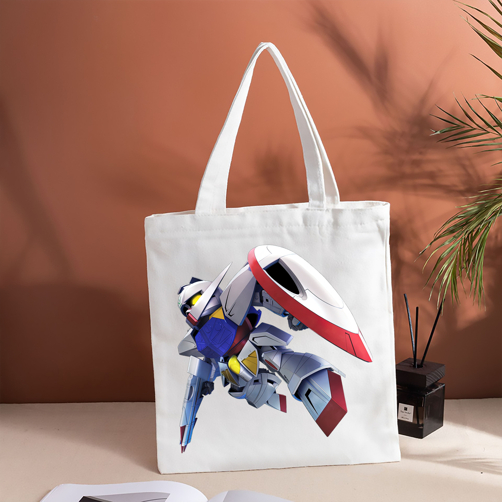 機動戦士ガンダム Mobile Suit Gundam 縦型キャンバス生地手提げバッグ　トートバッグ