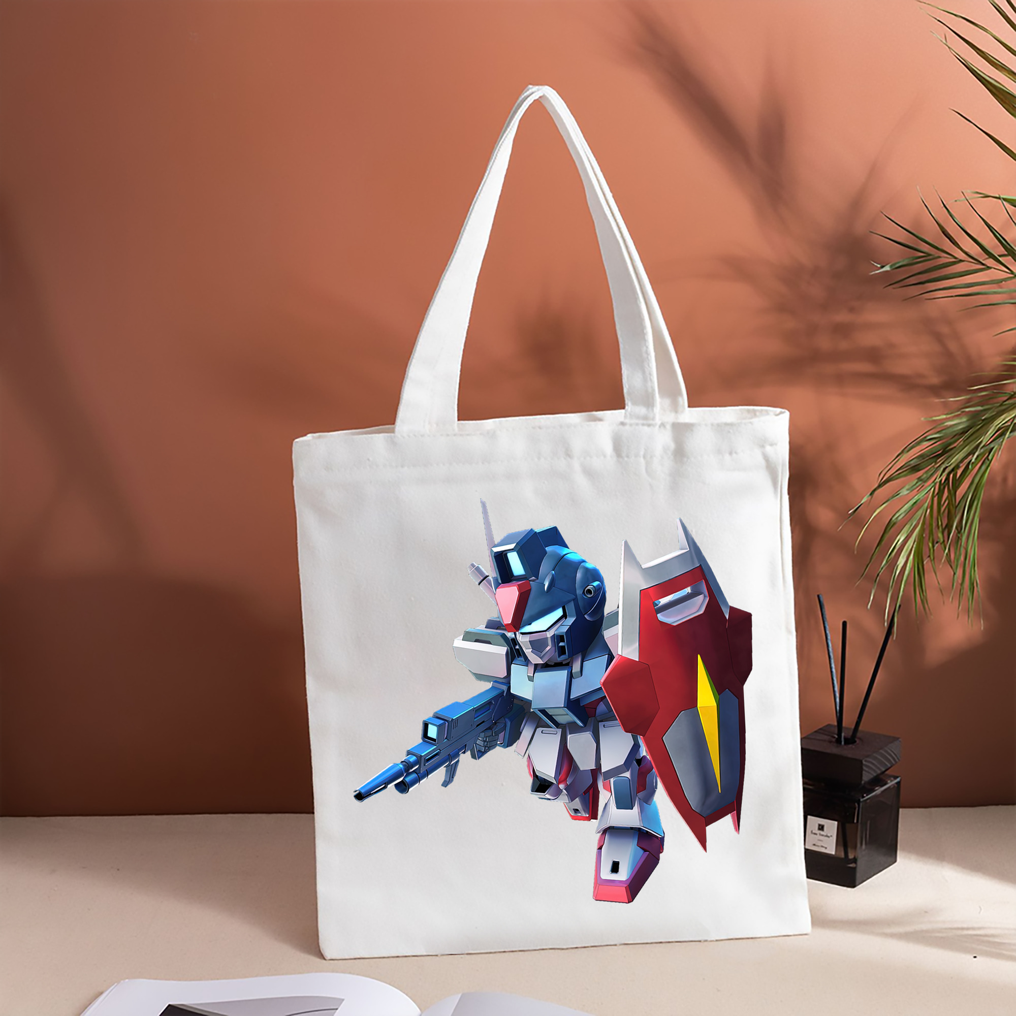 機動戦士ガンダム Mobile Suit Gundam 縦型キャンバス生地手提げバッグ　トートバッグ