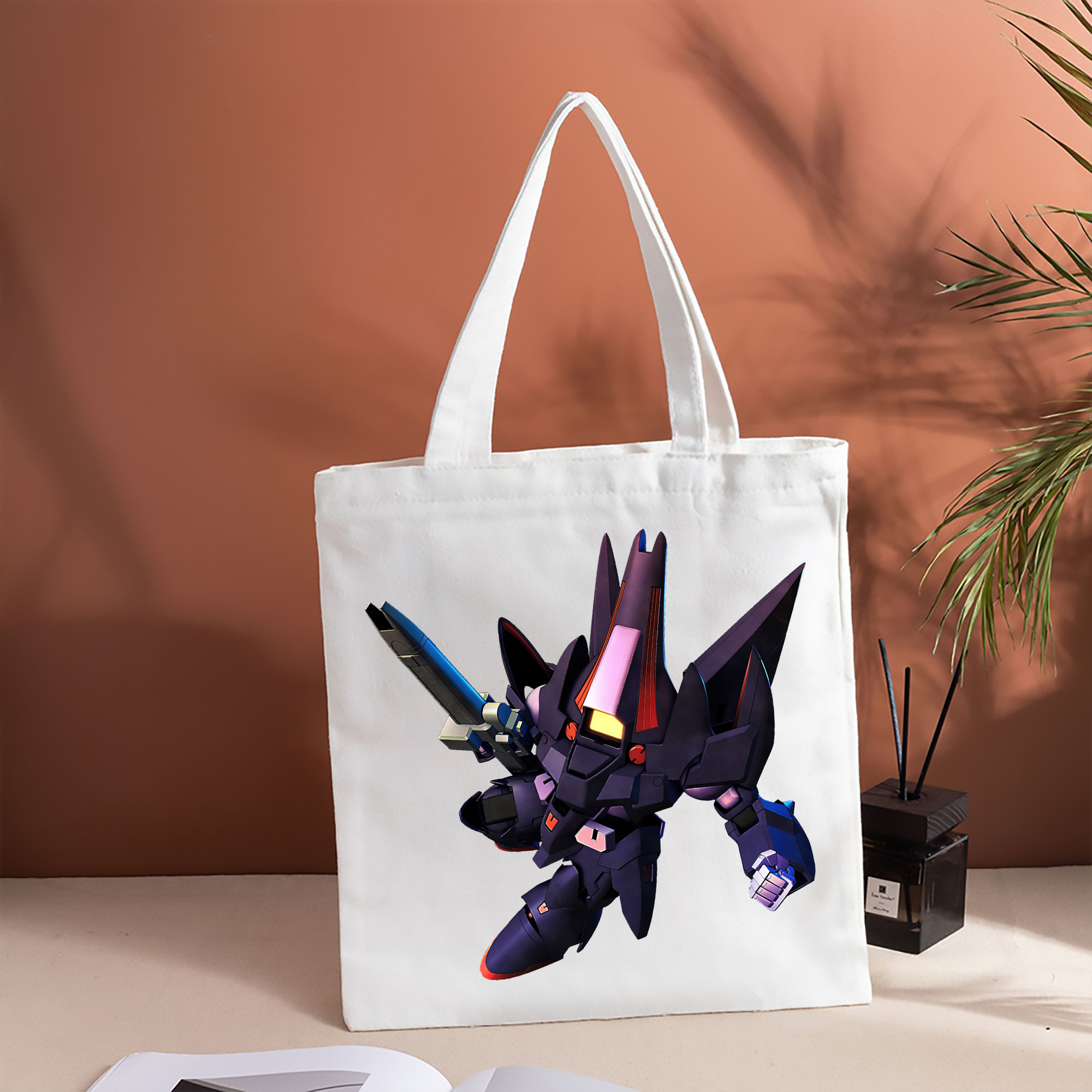 機動戦士ガンダム Mobile Suit Gundam 縦型キャンバス生地手提げバッグ　トートバッグ