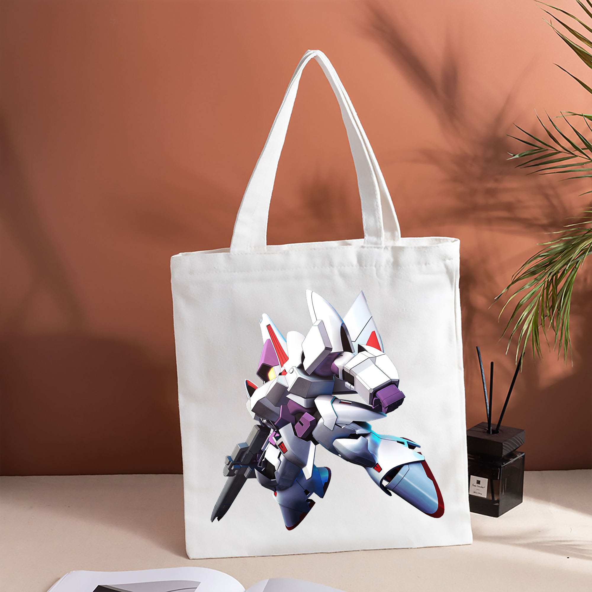 機動戦士ガンダム Mobile Suit Gundam 縦型キャンバス生地手提げバッグ　トートバッグ