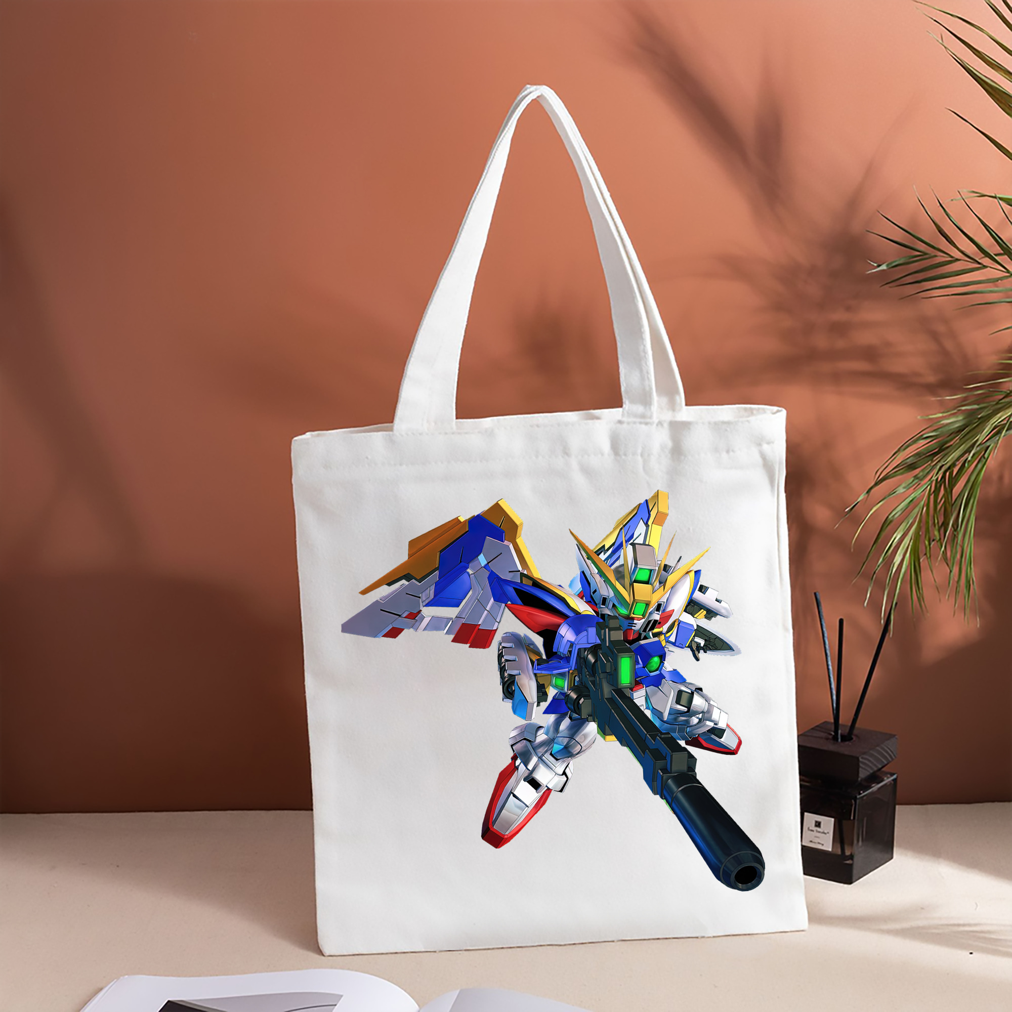 機動戦士ガンダム Mobile Suit Gundam 縦型キャンバス生地手提げバッグ　トートバッグ