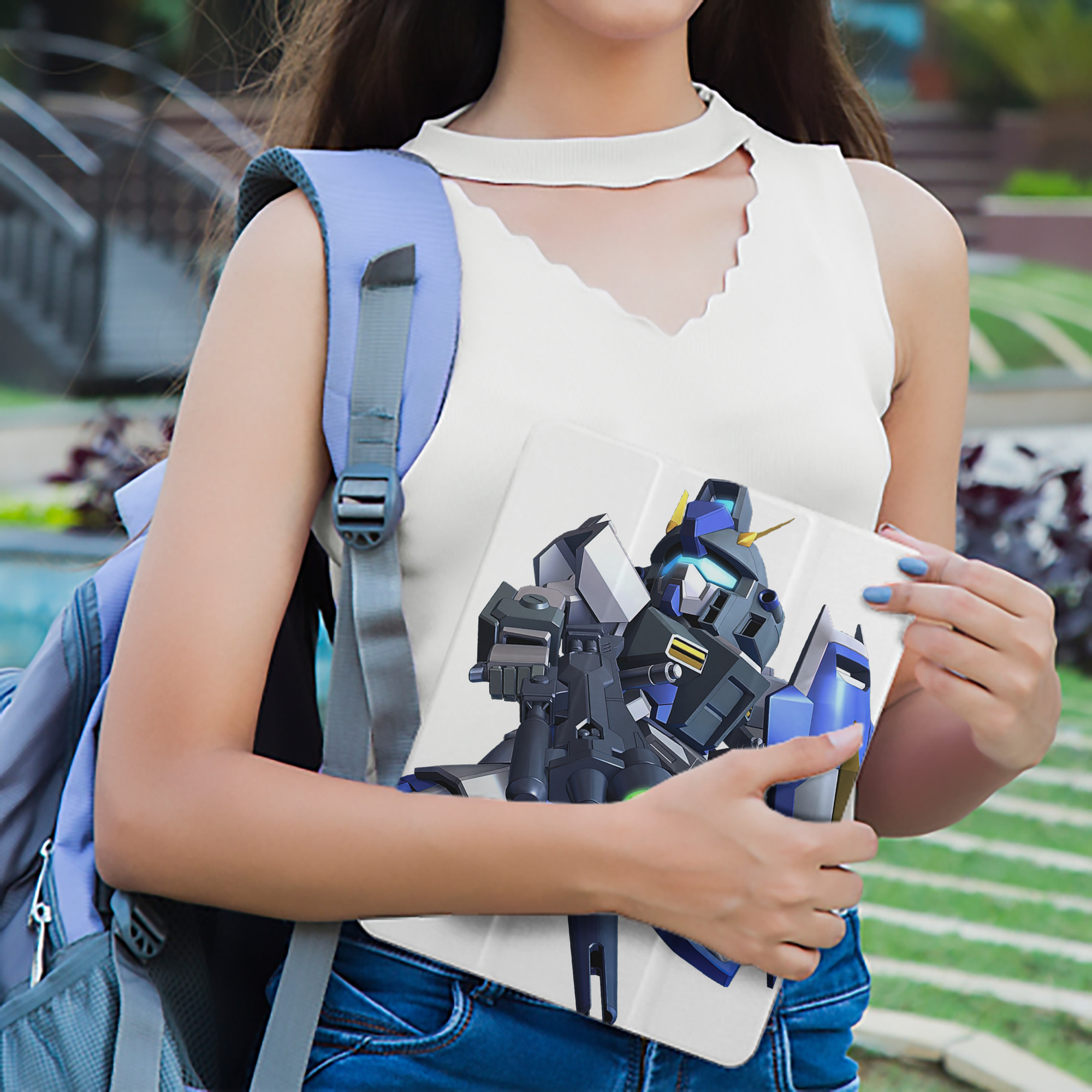 機動戦士ガンダム Mobile Suit Gundam IPad ケース ペン収納付き 三つ折りスタンド PUレザー×シリコン 対応機種9.5/10.5/10.9インチ