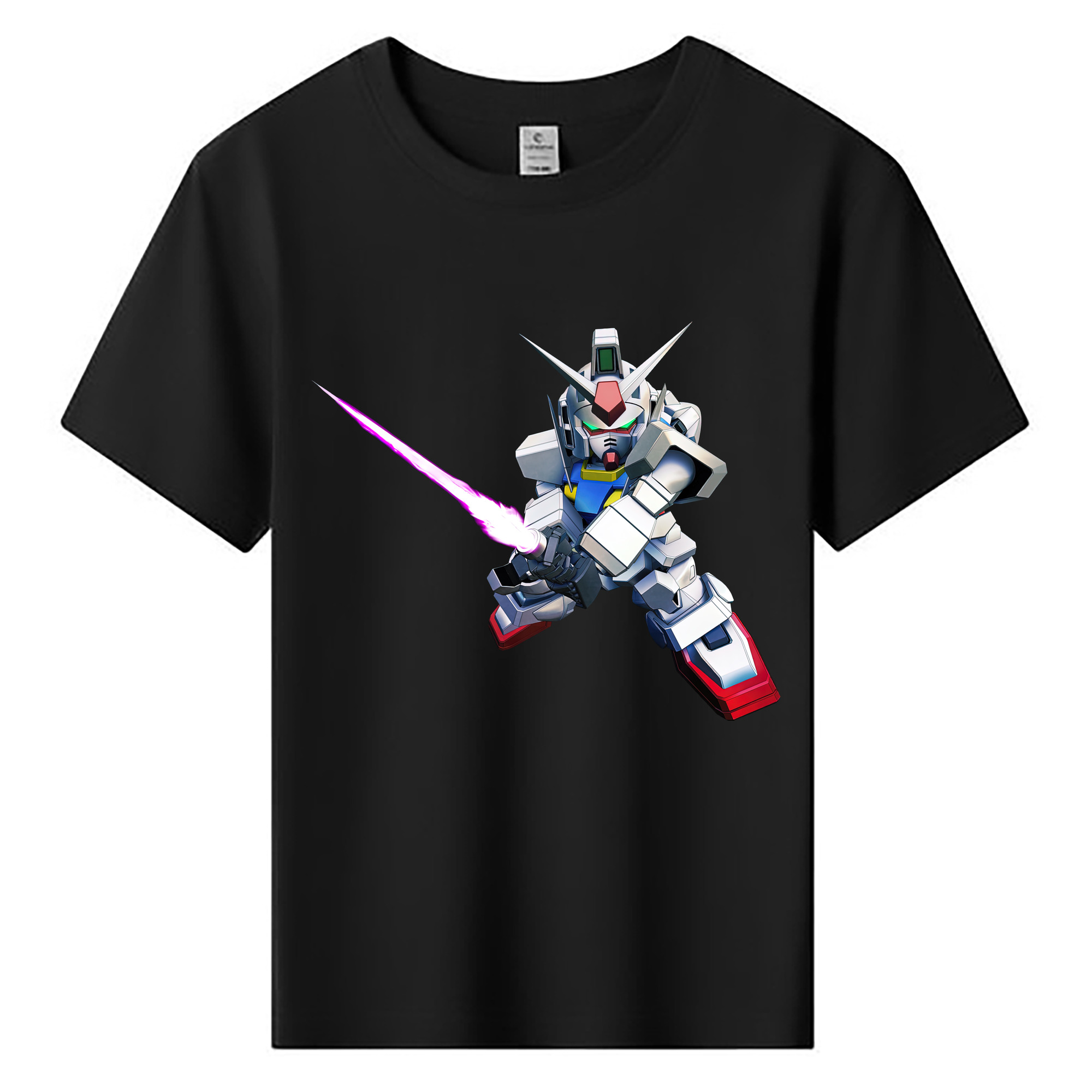 （画像用） 機動戦士ガンダム Mobile Suit Gundam 綿100％キッズTシャツ（フロントプリント）