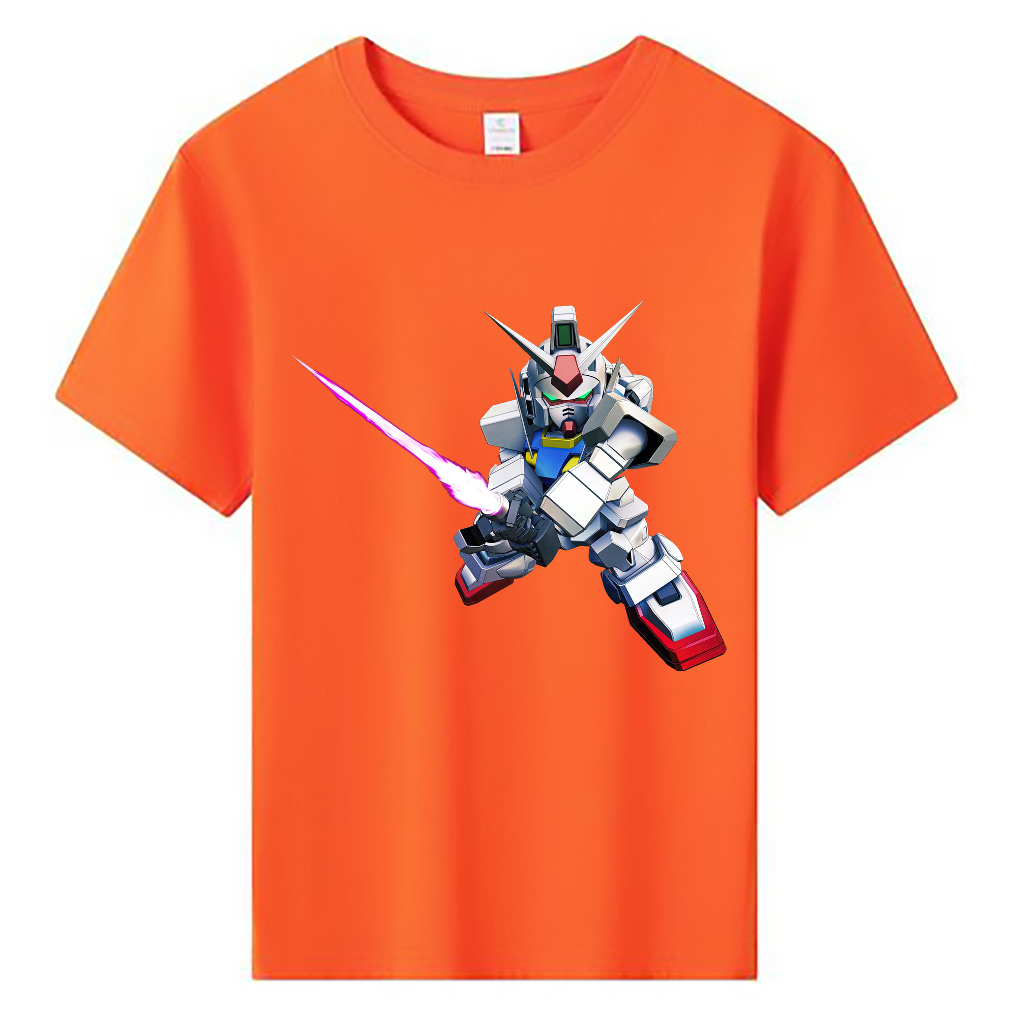 （画像用） 機動戦士ガンダム Mobile Suit Gundam 綿100％キッズTシャツ（フロントプリント）
