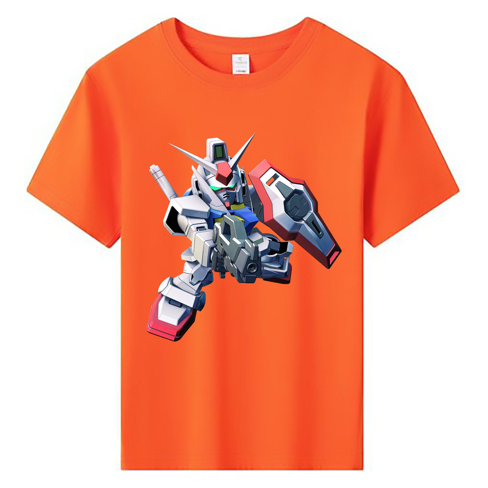 （画像用） 機動戦士ガンダム Mobile Suit Gundam 綿100％キッズTシャツ（フロントプリント）
