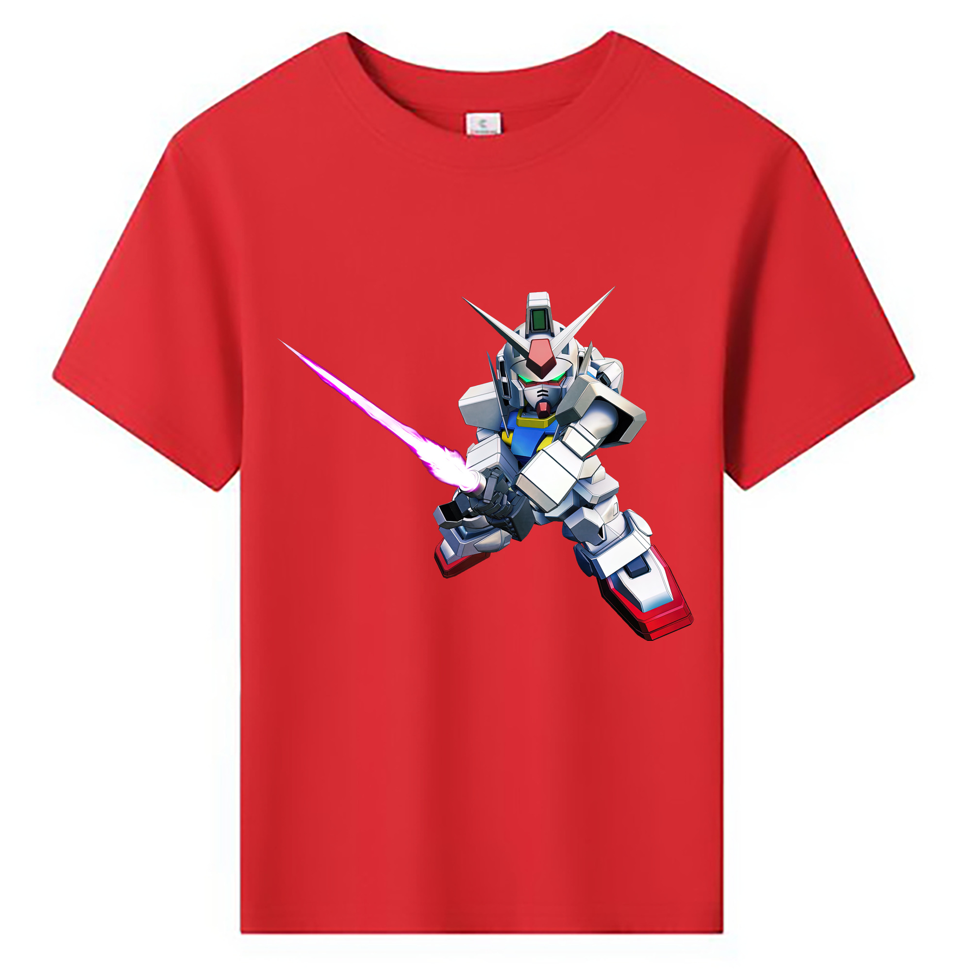 （画像用） 機動戦士ガンダム Mobile Suit Gundam 綿100％キッズTシャツ（フロントプリント）