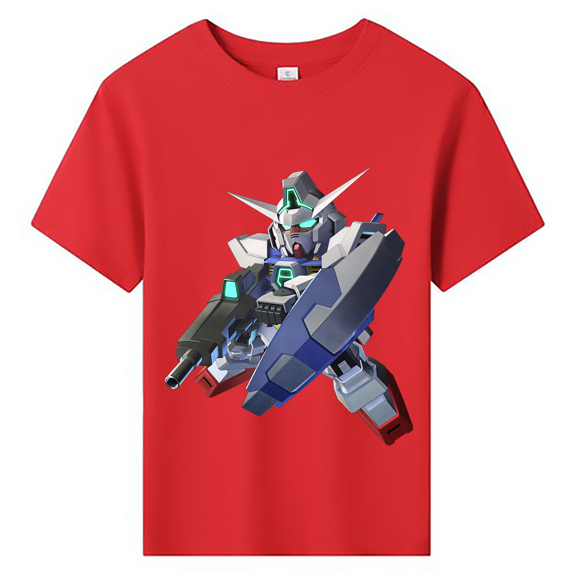 （画像用） 機動戦士ガンダム Mobile Suit Gundam 綿100％キッズTシャツ（フロントプリント）